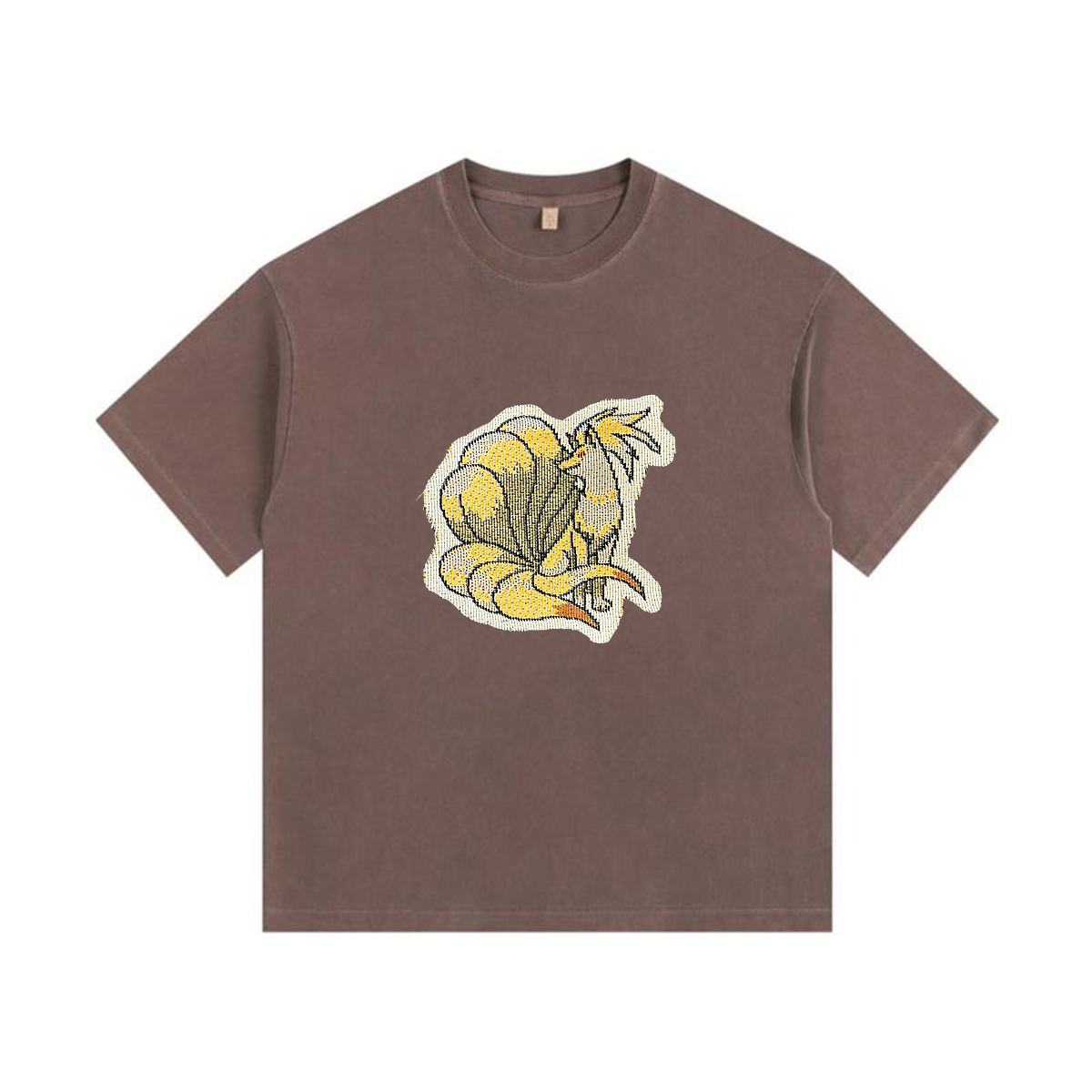 Ninetales Tapestry& Stylish PoPkémon Patch Appliqué Gradient Vintage Washed T-Shirt,Ideal Gift for Fans,T55