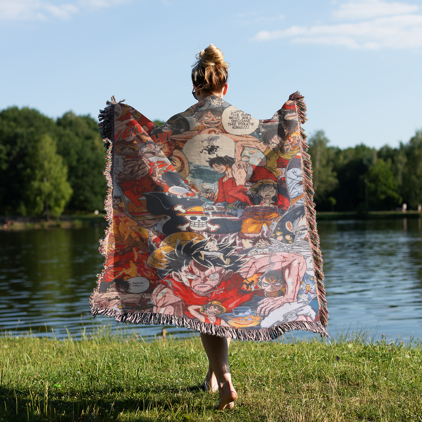 Tapisserie de couverture tissée une pièce – Personnalité Anime Room Decor Gift-VII