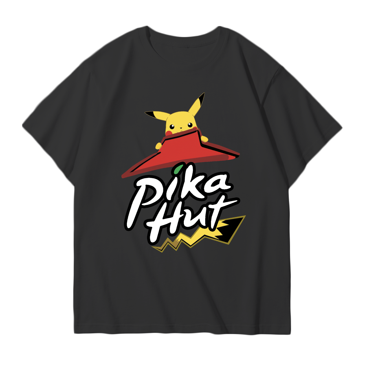 Pikahut T-Shirt,Crewneck,Hoodie for Pokémon Fans Who Love Pizza and Pikachu,T35