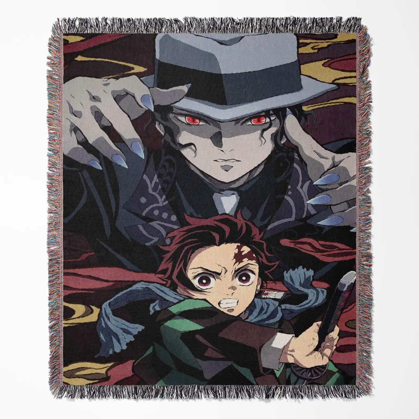 Demon Slayer Jump Comic Poster Woven Throw Blanket Tapestry – Personality Anime Room Decor Gift-XII