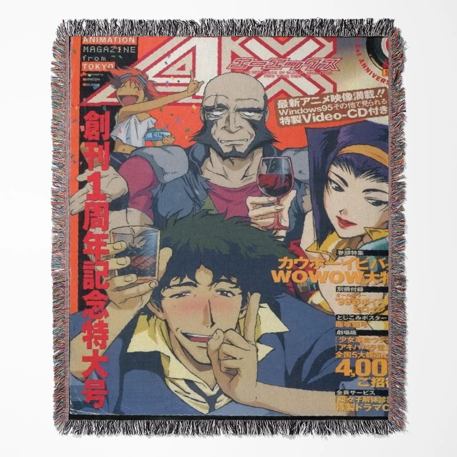 Cowboy Bebop Woven Throw Blanket Tapestry – Personality Anime Room Decor Gift-V