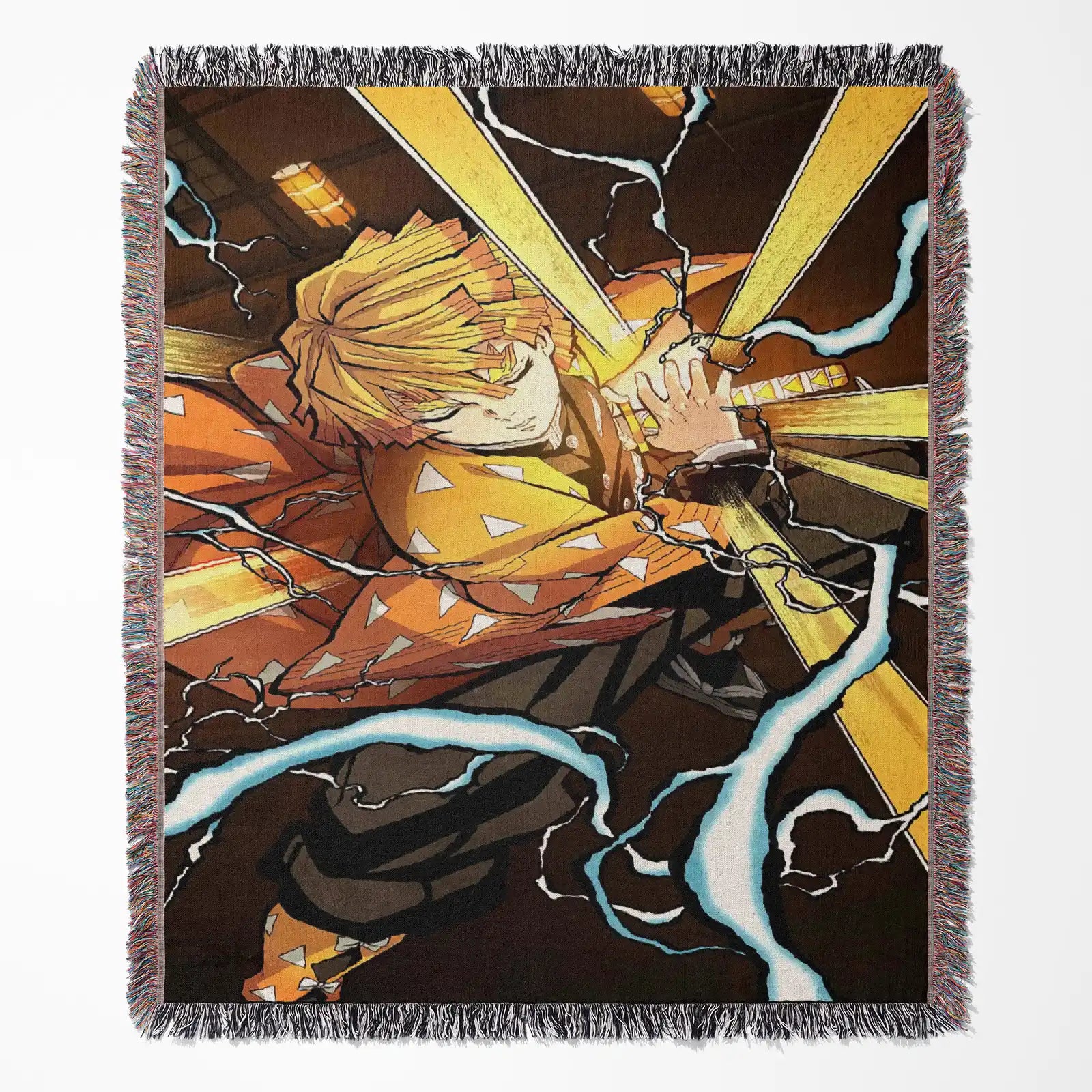 Demon Slayer Jump Comic Poster Woven Throw Blanket Tapestry – Personality Anime Room Decor Gift-VI