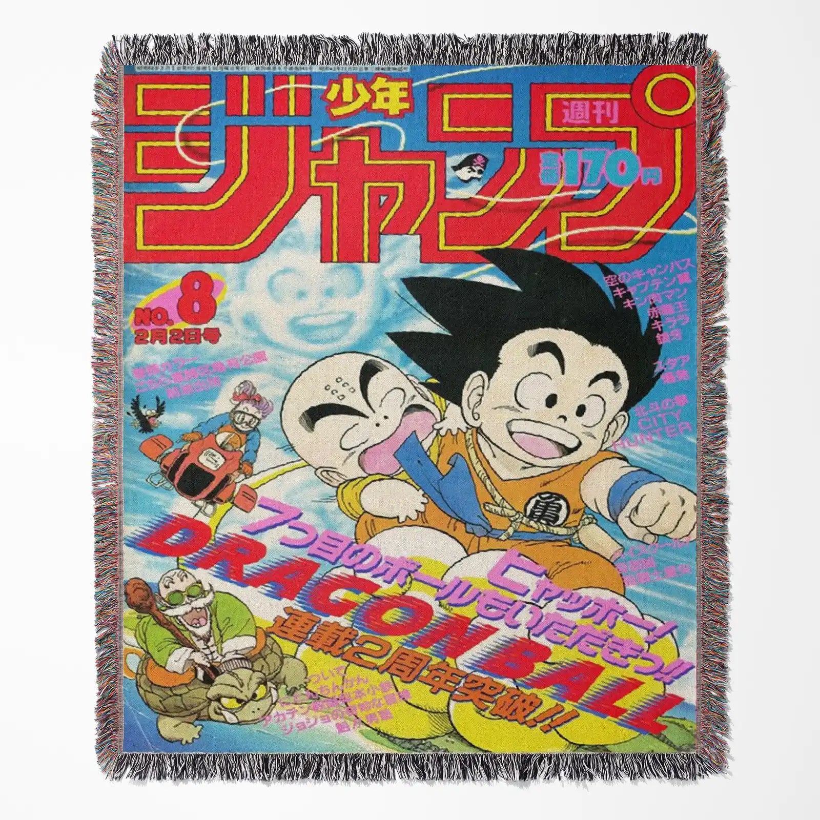 Dragon Ball Woven Throw Blanket Tapestry – Personality Anime Room Decor Gift-X