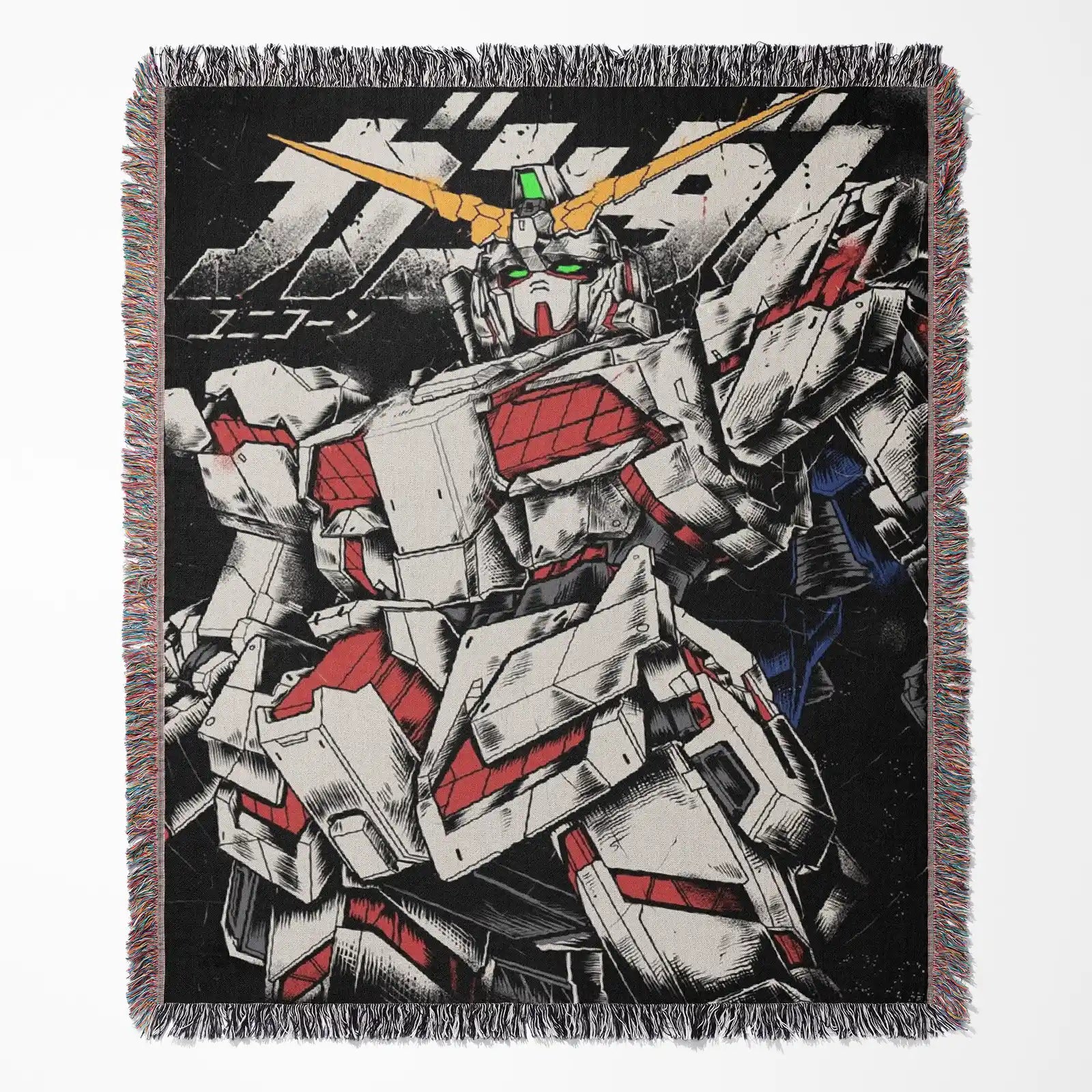 Gundam Woven Throw Blanket Tapestry – Personality Anime Room Decor Gift-IV