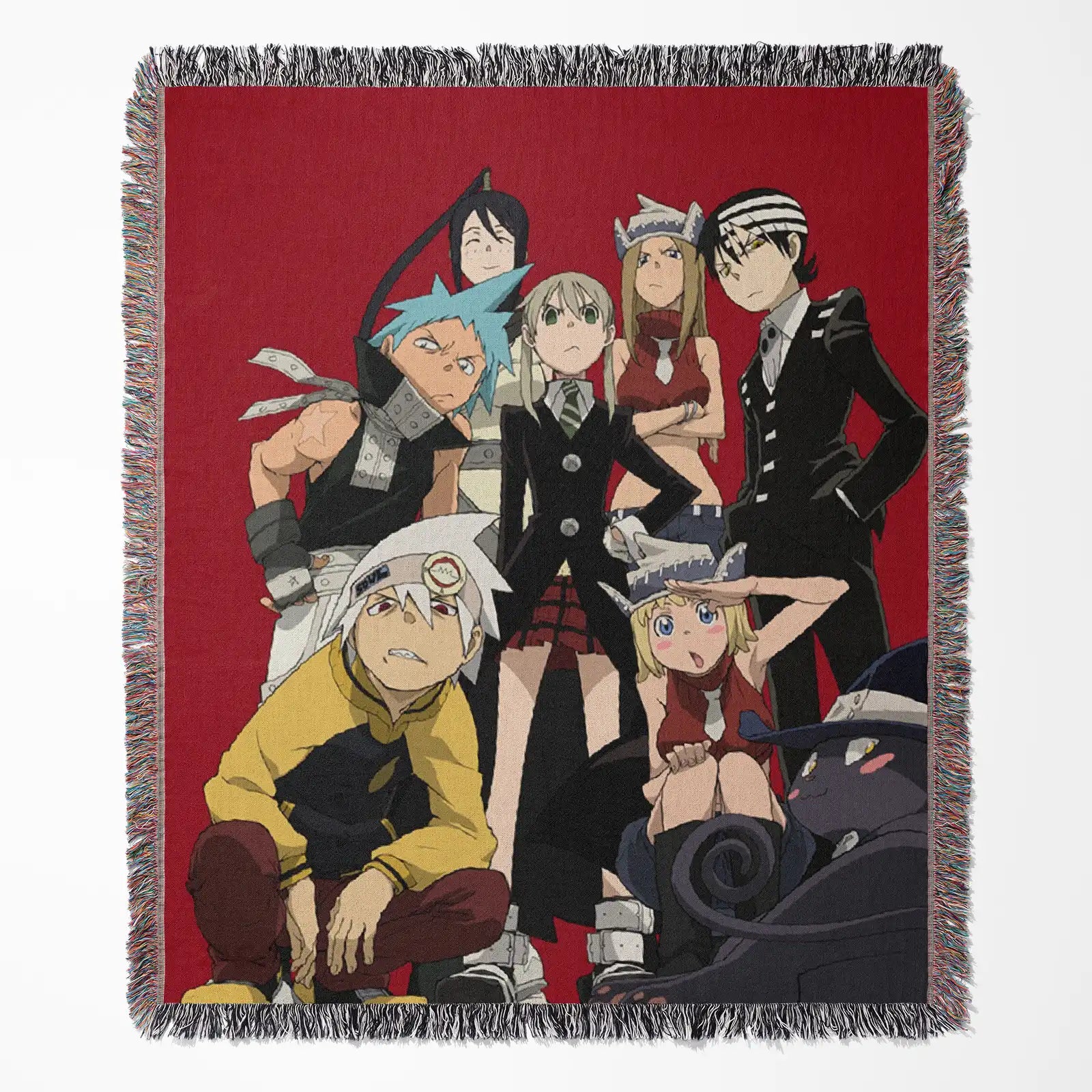 Soul Eater Woven Throw Blanket Tapestry – Personality Anime Room Decor Gift-I