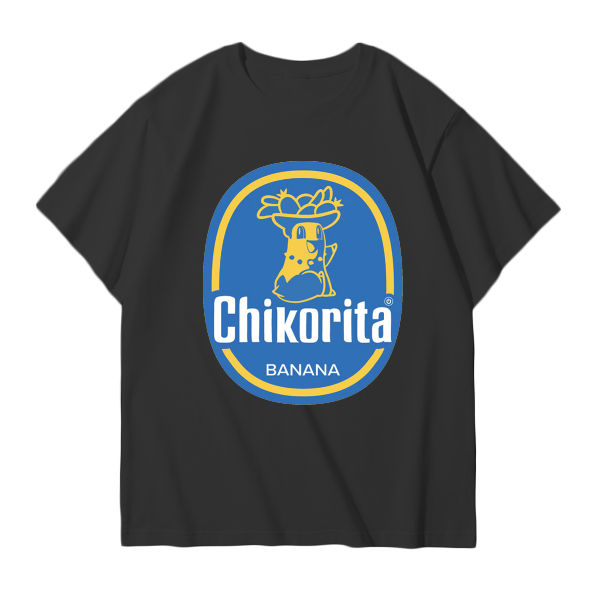 Chikorita Banana Vibes – T-Shirt,Crewneck,Hoodie for Pokémon Fans with a Sweet Twist,T34