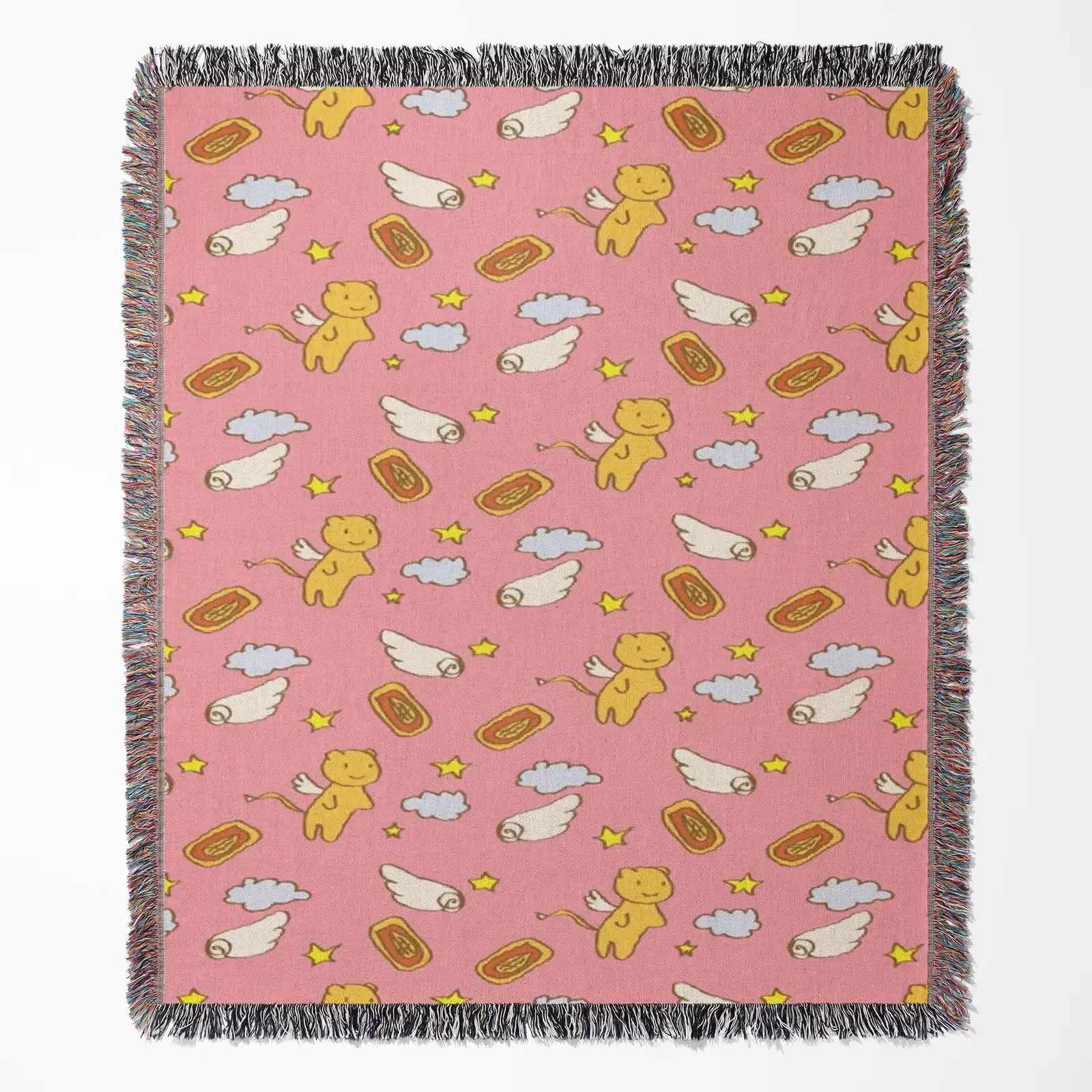 Cardcaptor Sakura Woven Throw Blanket Tapestry – Personality Anime Room Decor Gift-I