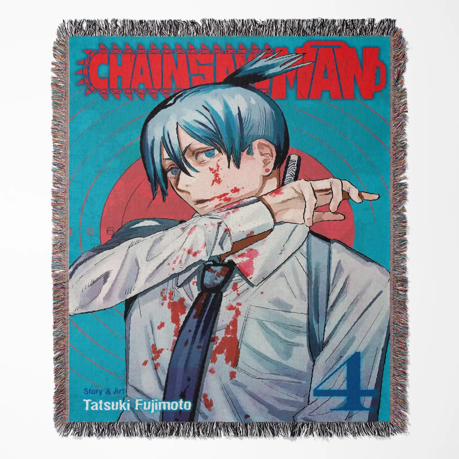 Chainsaw Man Woven Throw Blanket Tapestry – Personality Anime Room Decor Gift-IV
