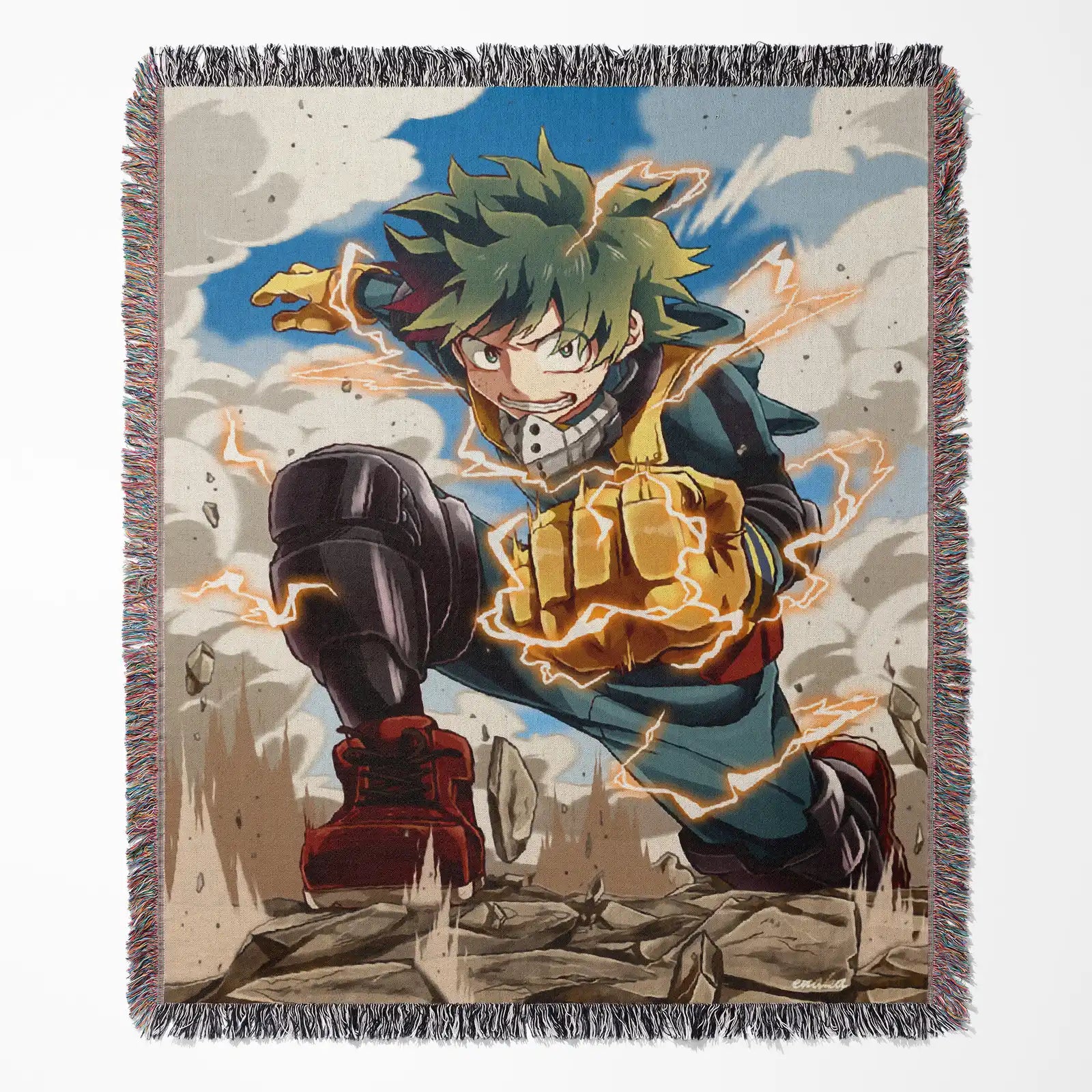 My Hero Academia Woven Throw Blanket Tapestry – Personality Anime Room Decor Gift-II
