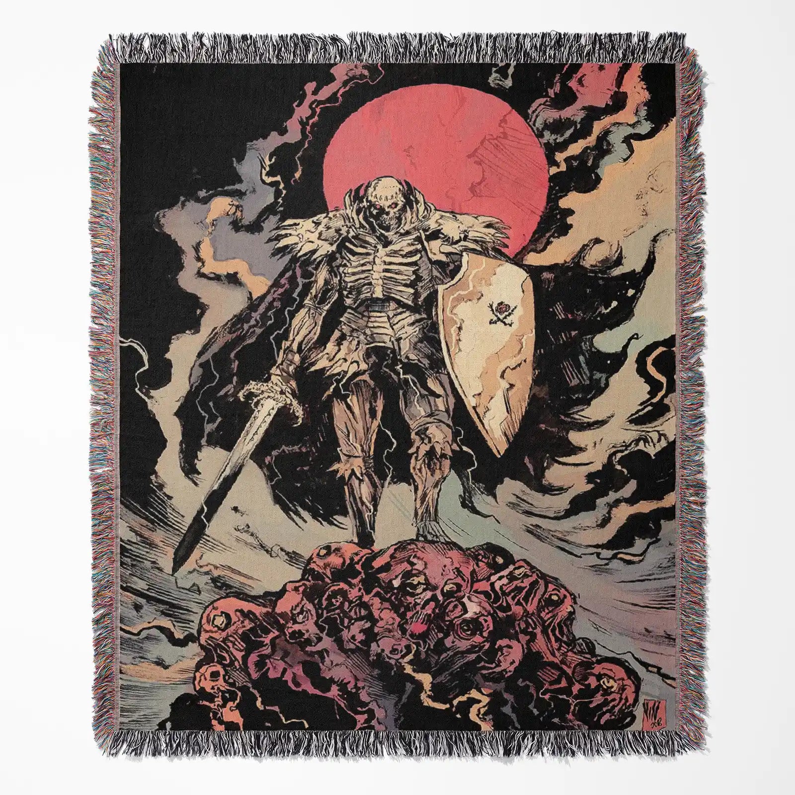 Berserk Woven Throw Blanket Tapestry – Personality Anime Room Decor Gift-V