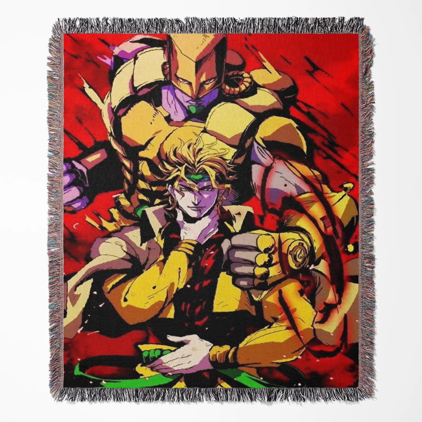 JoJo's Bizarre Adventure Woven Throw Blanket Tapestry – Personality Anime Room Decor Gift-III