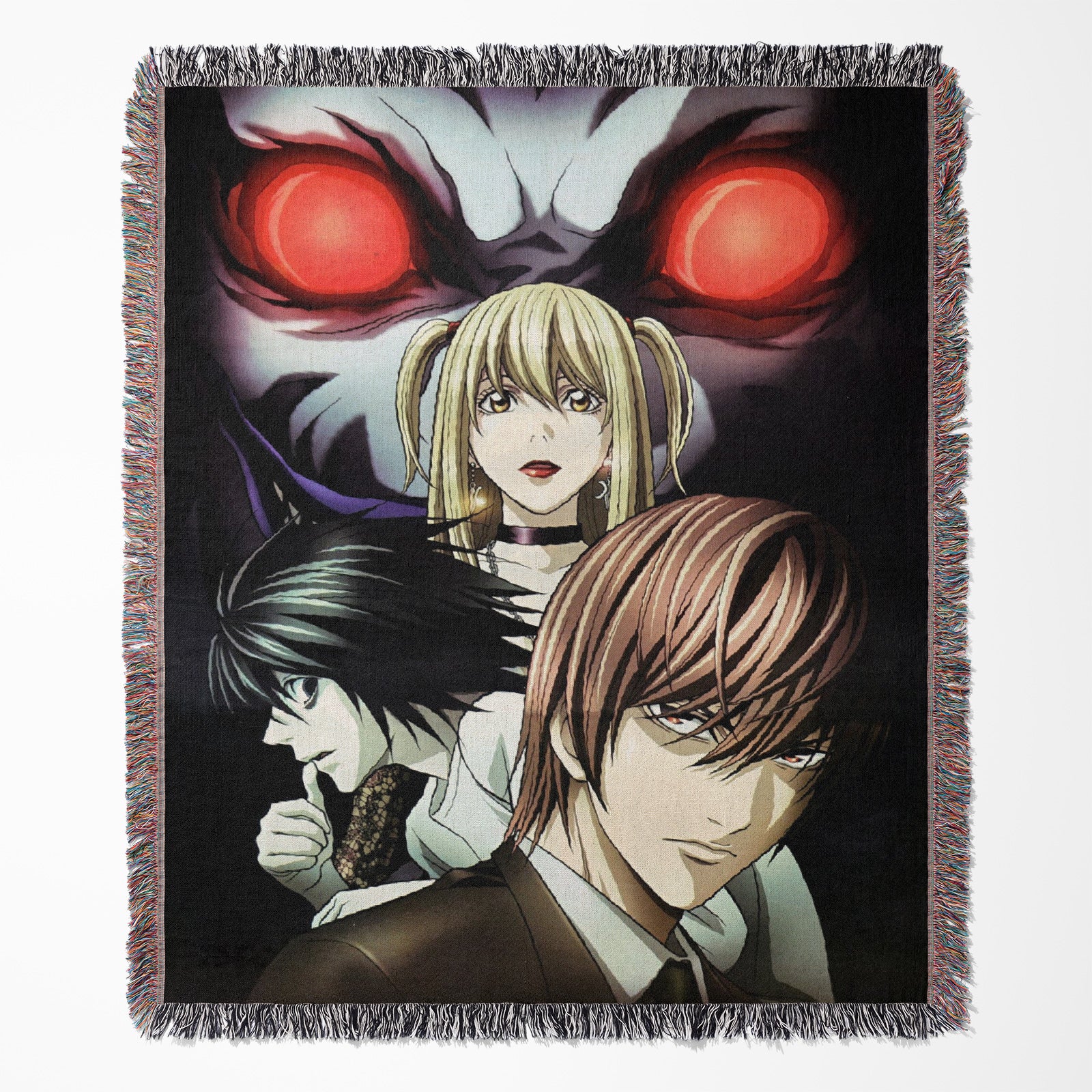 Death Note Woven Throw Blanket Tapestry – Personality Anime Room Decor Gift-II