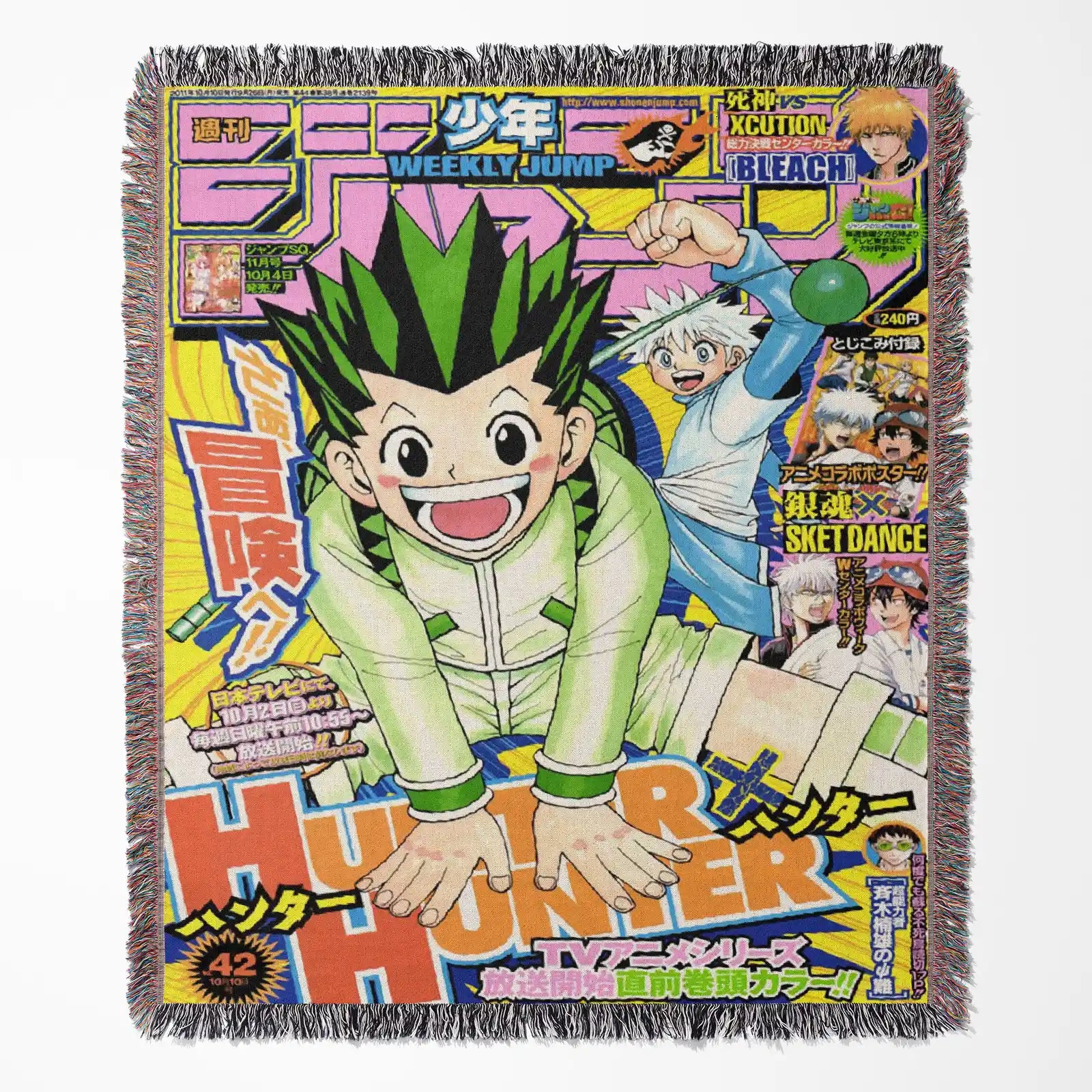 Hunter x Hunter Woven Throw Blanket Tapestry – Personality Anime Room Decor Gift-I