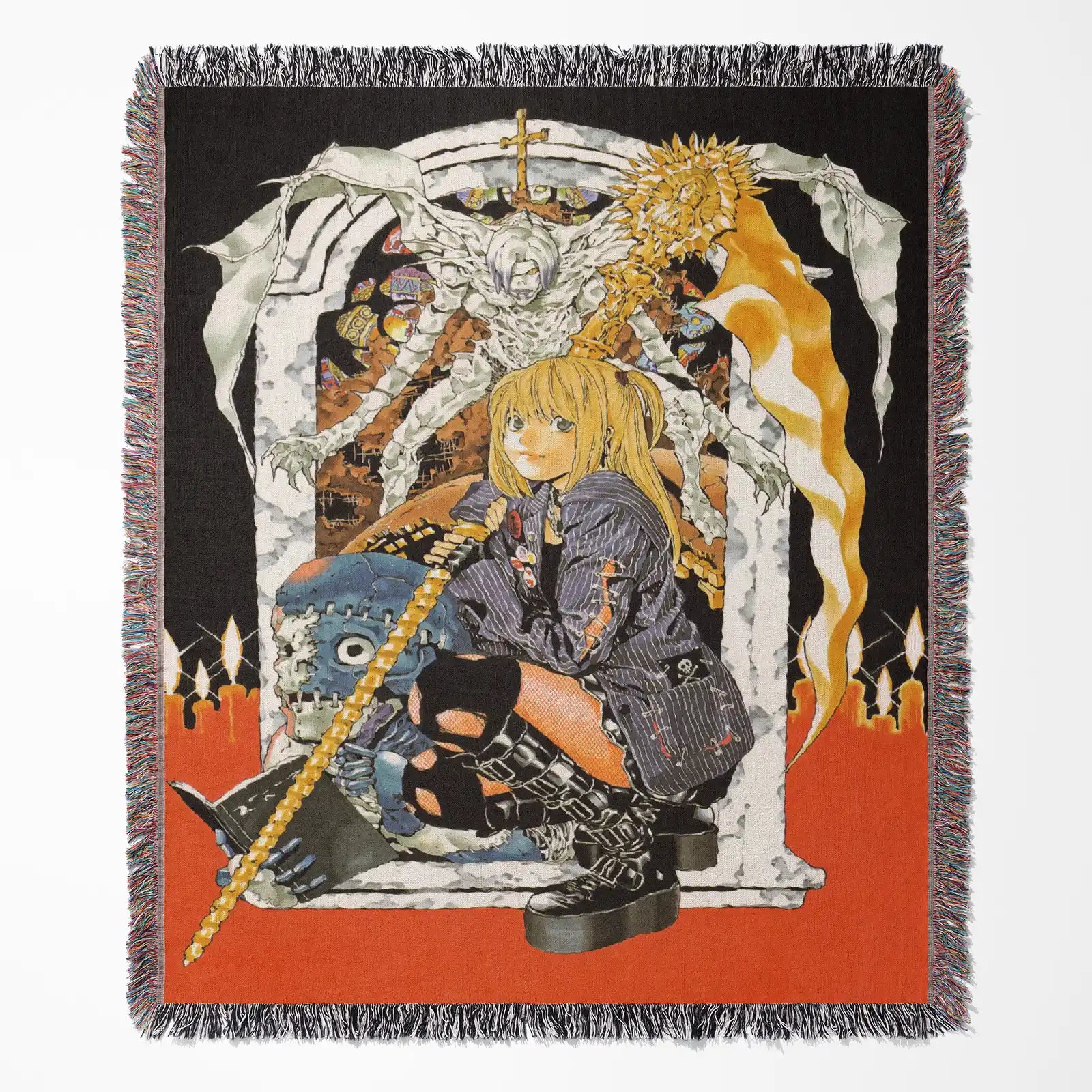 Death Note Woven Throw Blanket Tapestry – Personality Anime Room Decor Gift-IV
