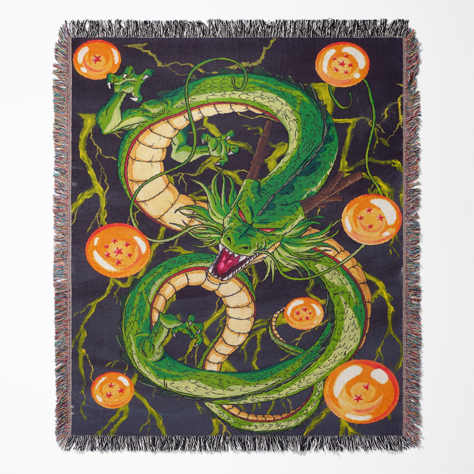 Dragon Ball Woven Throw Blanket Tapestry – Personality Anime Room Decor Gift-VIII