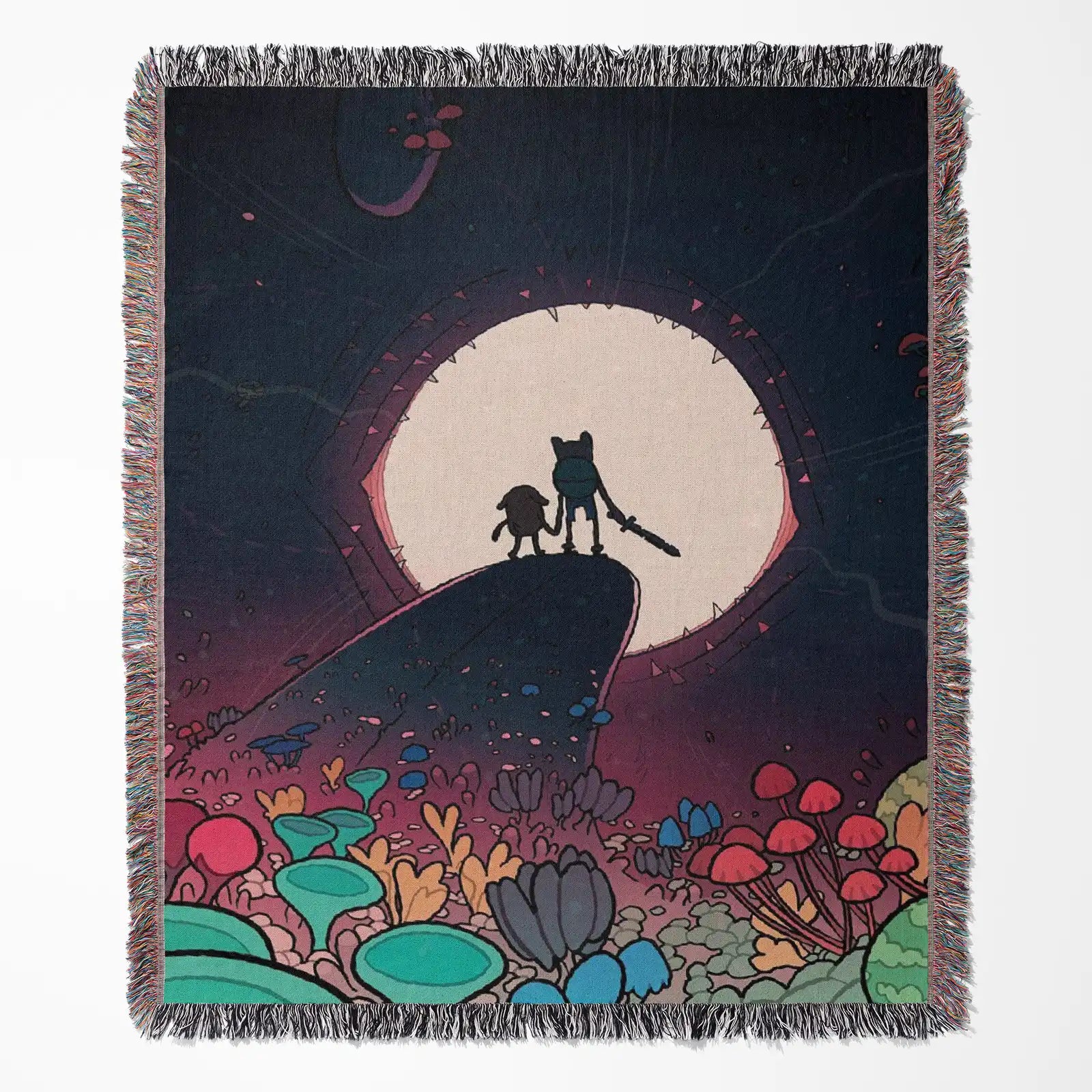 Adventure Time Woven Throw Blanket Tapestry – Personality Cartooon Room Decor Gift-VI