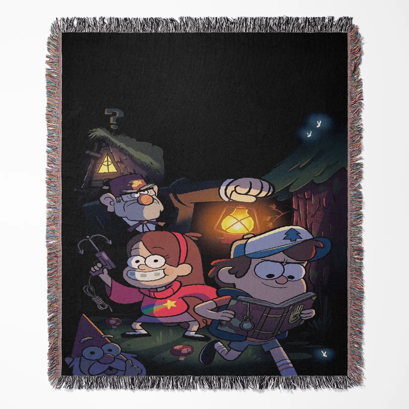 Gravity Falls Woven Throw Blanket Tapestry – Personality Cartooon Room Decor Gift-II