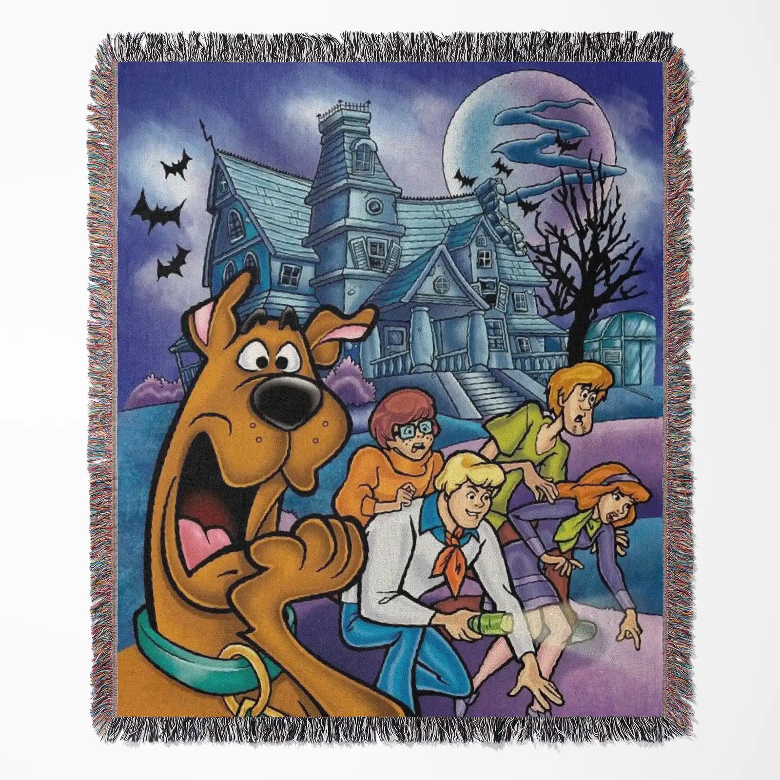 Scooby Doo Woven Throw Blanket Tapestry – Personality Cartooon Room Decor Gift-II