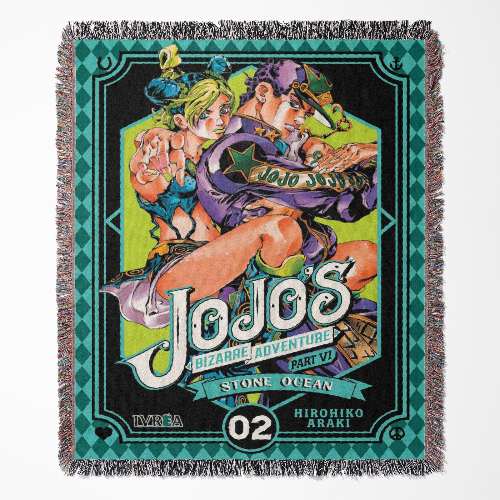 JoJo's Bizarre Adventure Woven Throw Blanket Tapestry – Personality Anime Room Decor Gift-II