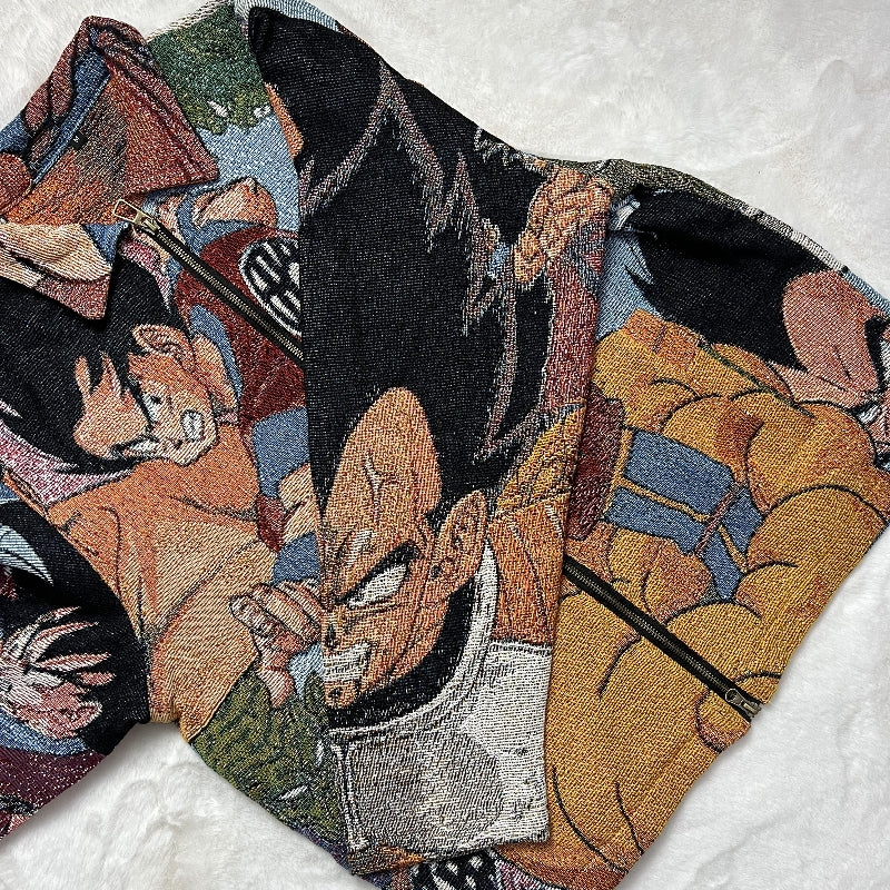 Veste Dragon Ball Saiyan Invasion-TAPESTRY
