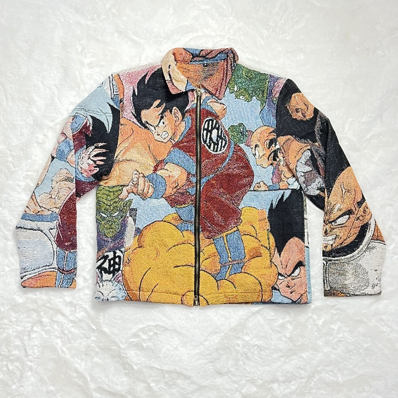 Veste Dragon Ball Saiyan Invasion-TAPESTRY