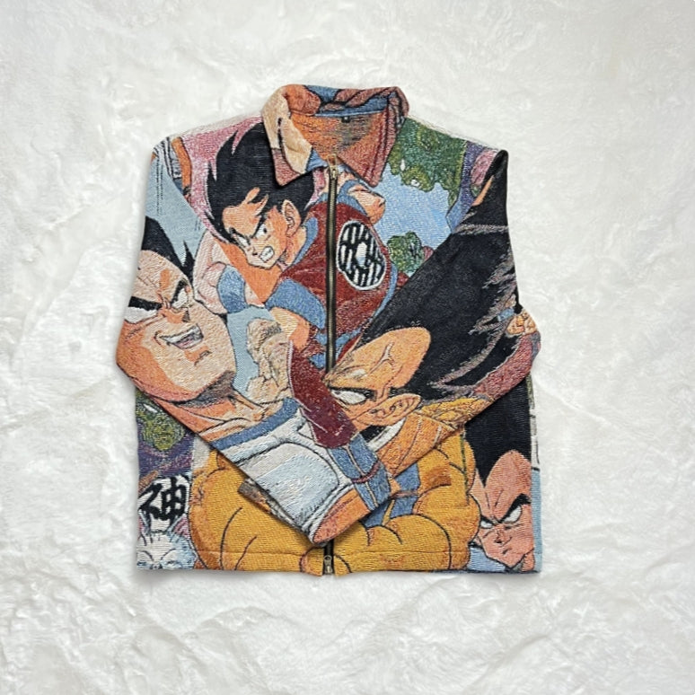 Veste Dragon Ball Saiyan Invasion-TAPESTRY