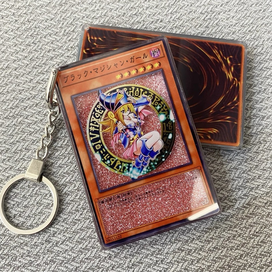YU-GI-OH Cards Premium Liquid Motion Keychain,A Perfect Gift for YU-GI-OH fans