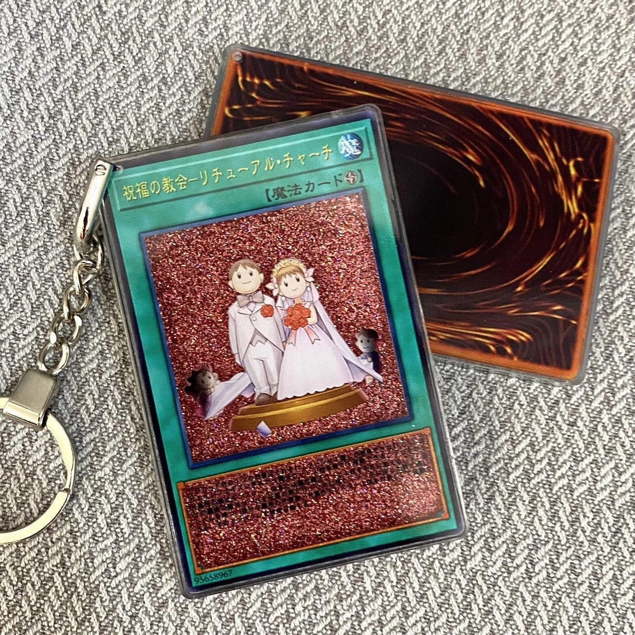 YU-GI-OH Cards Premium Liquid Motion Keychain,A Perfect Gift for YU-GI-OH fans