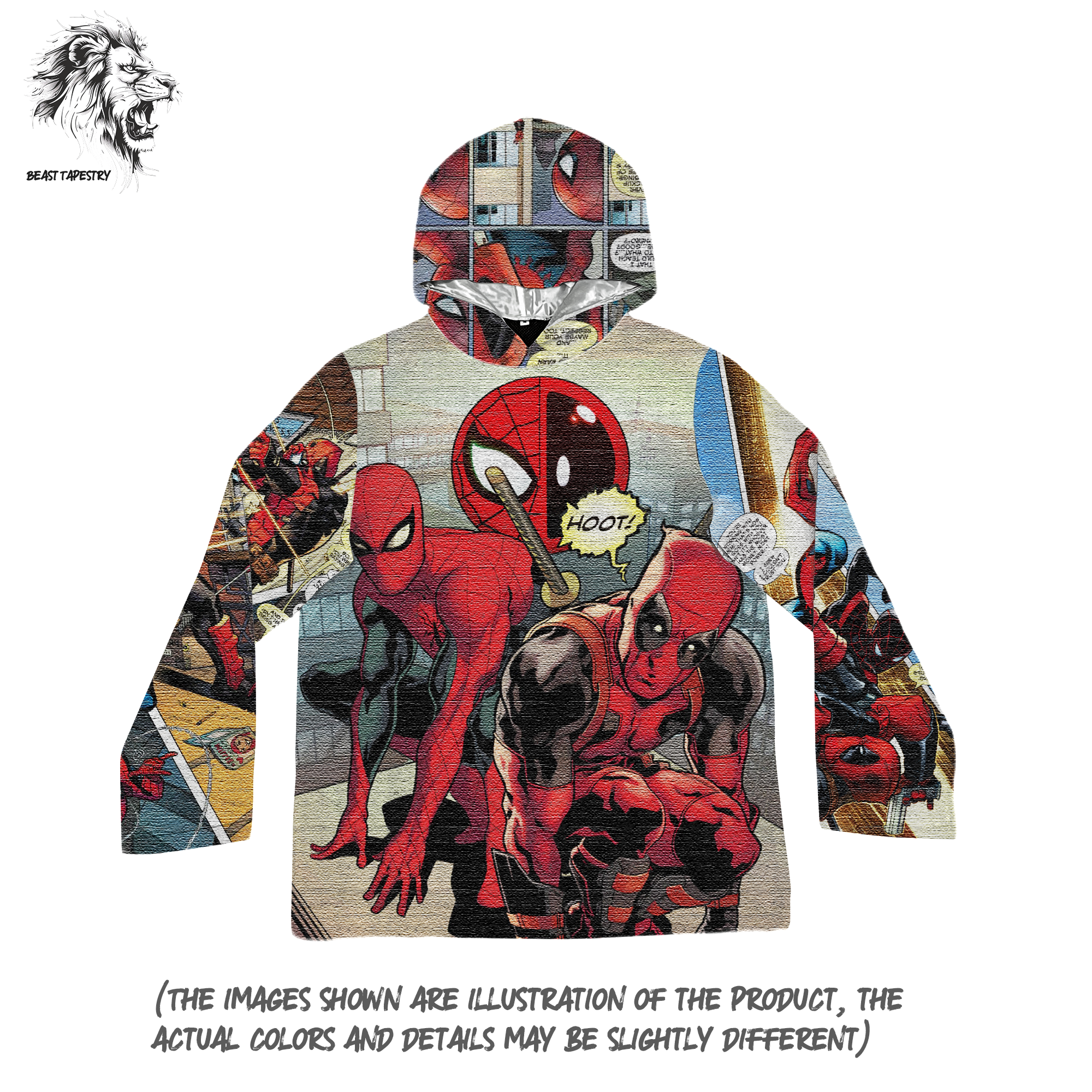 Sweat à capuche Spider-Man & Deadpool-TAPESTRY (Prévente)