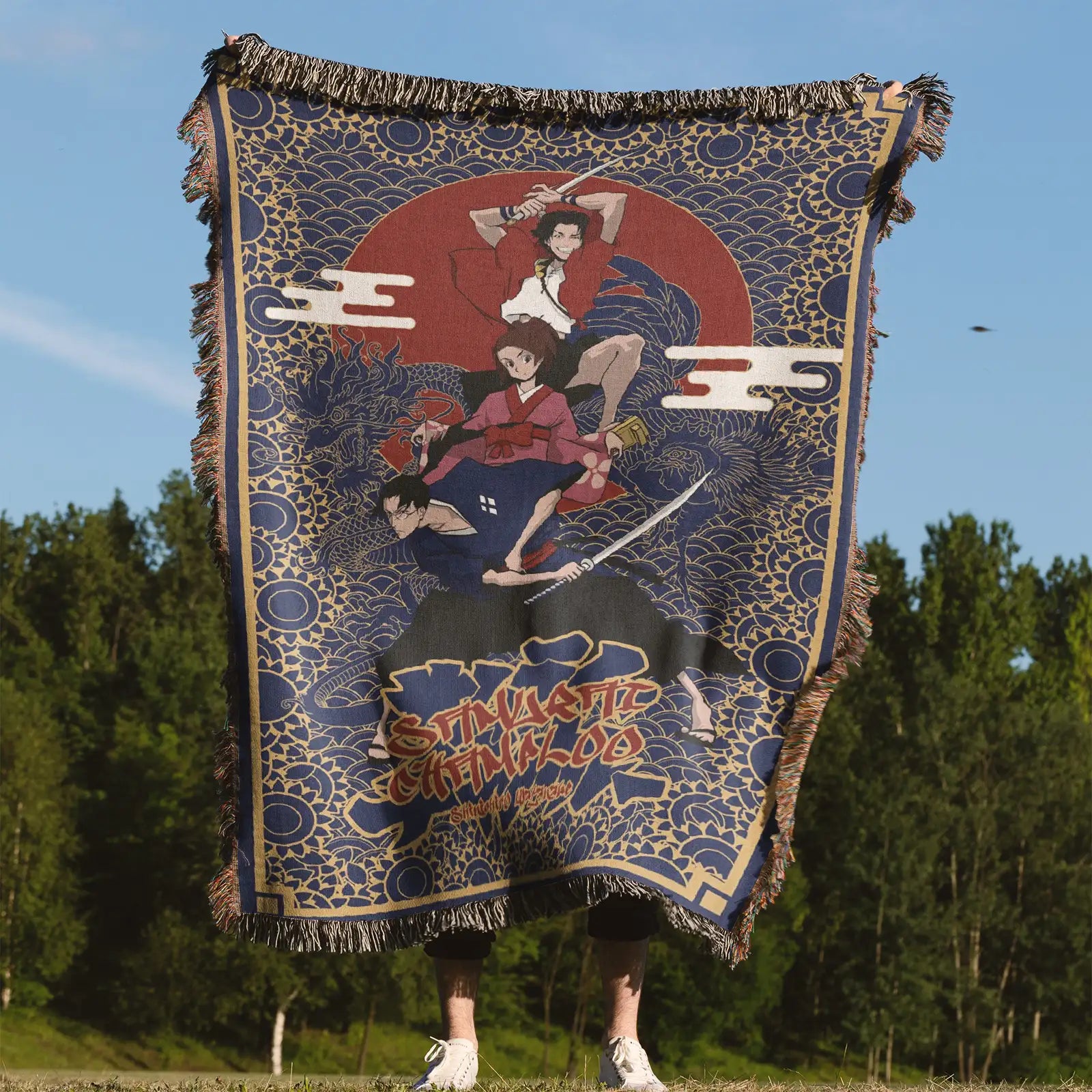 Tapisserie de couverture tissée une pièce – Cadeau de décoration de chambre d'anime de personnalité-Ⅰ