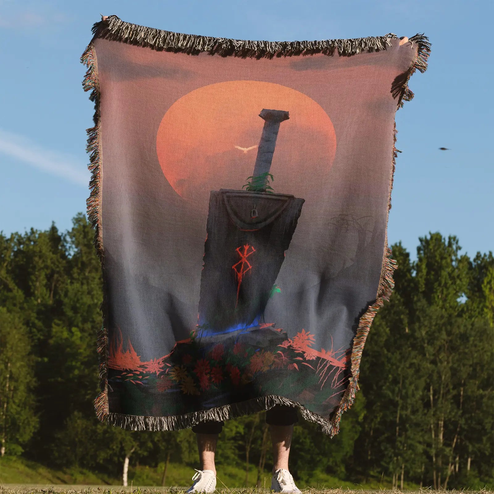 Tapisserie de couverture tissée une pièce – Cadeau de décoration de chambre d'anime de personnalité-Ⅰ