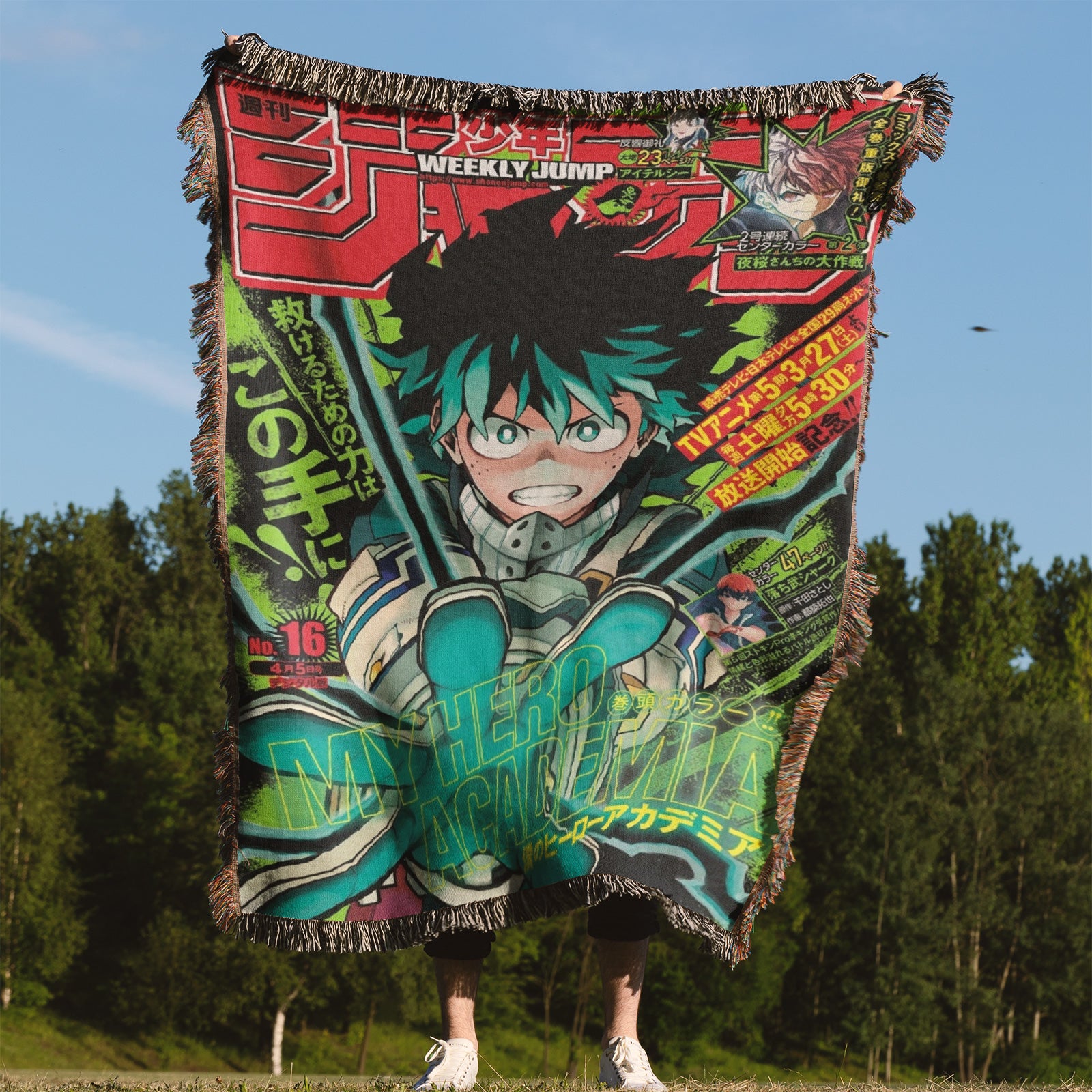 Hunter x Hunter Woven Throw Blanket Tapestry – Personality Anime Room Decor Gift-III