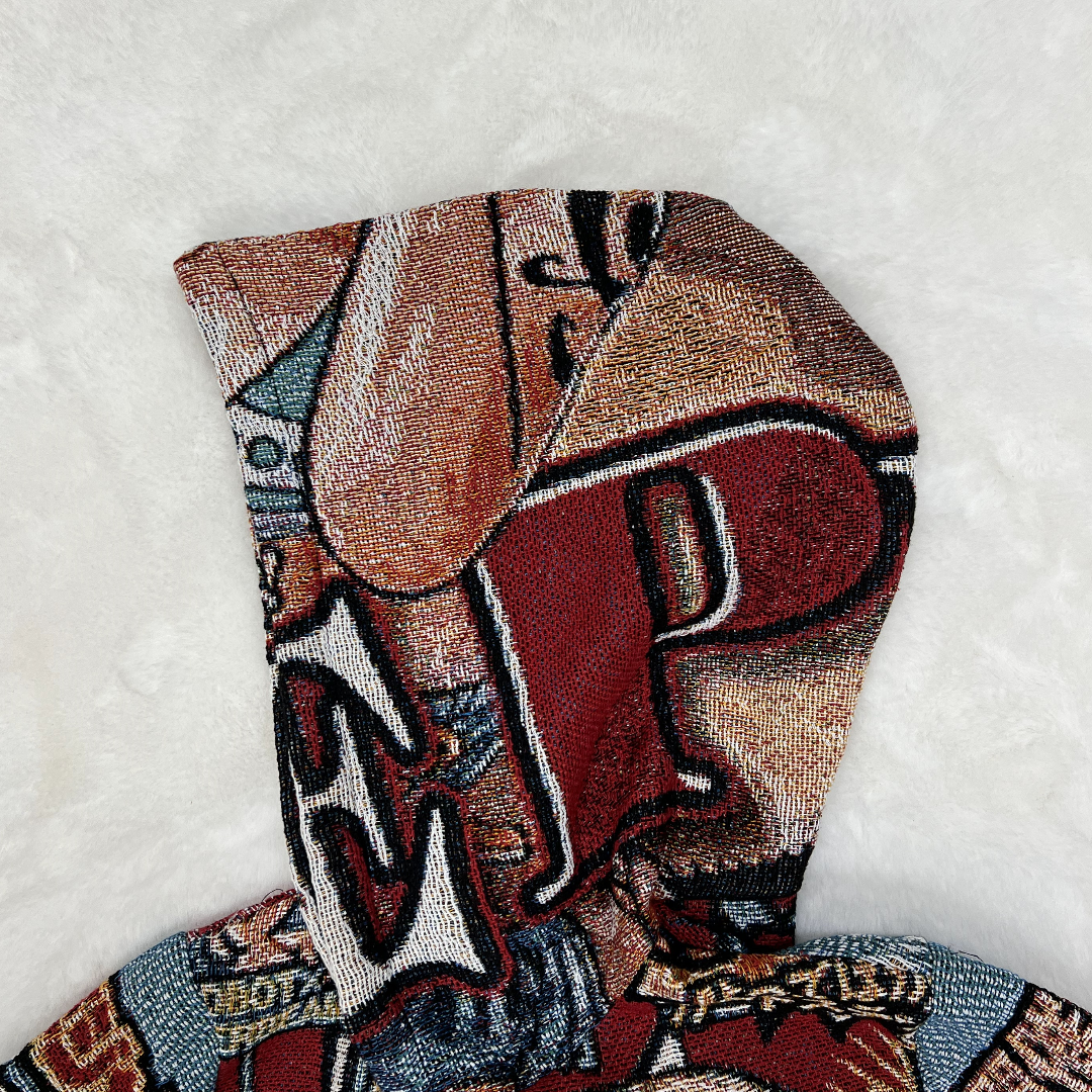 One Piece Anime Woven Blanket Hoodie-TAPESTRY