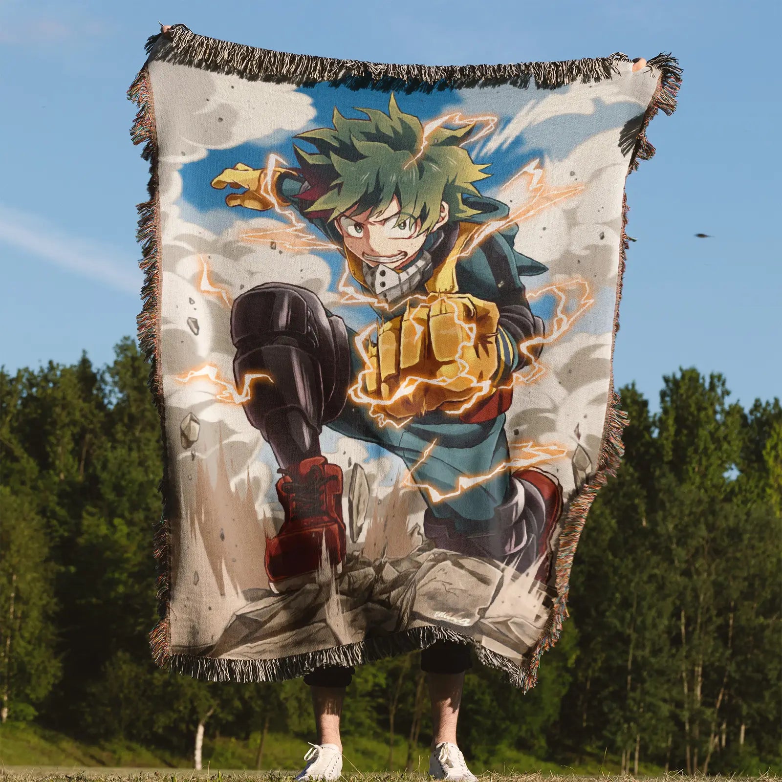 My Hero Academia Woven Throw Blanket Tapestry – Personality Anime Room Decor Gift-II