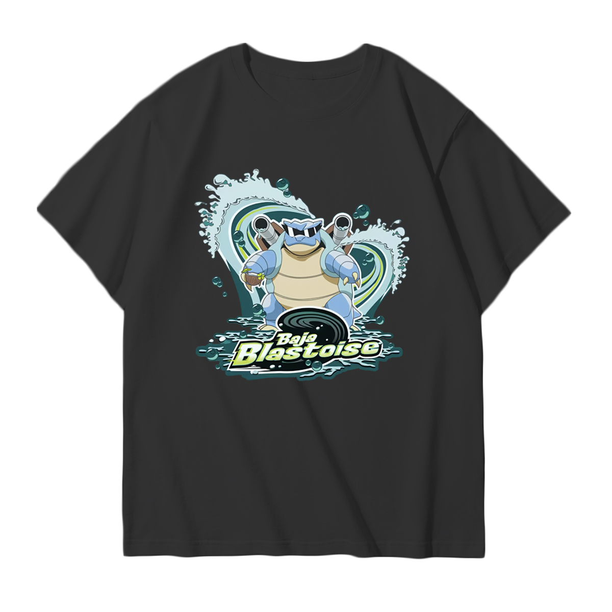Baja Blastoise Wave Power T-Shirt,Crewneck,Hoodie – Unleash the Water Warrior Within You,T31