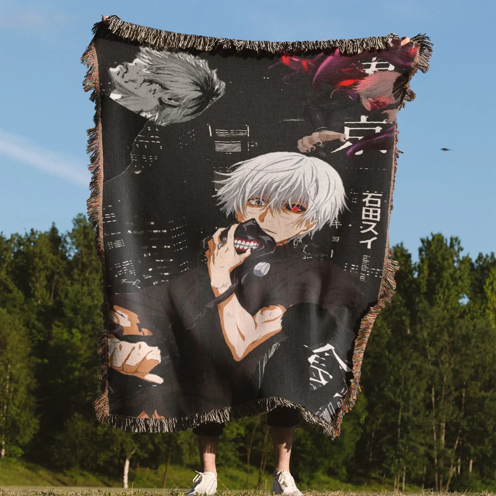 Tapisserie de couverture tissée une pièce – Cadeau de décoration de chambre d'anime de personnalité-Ⅰ