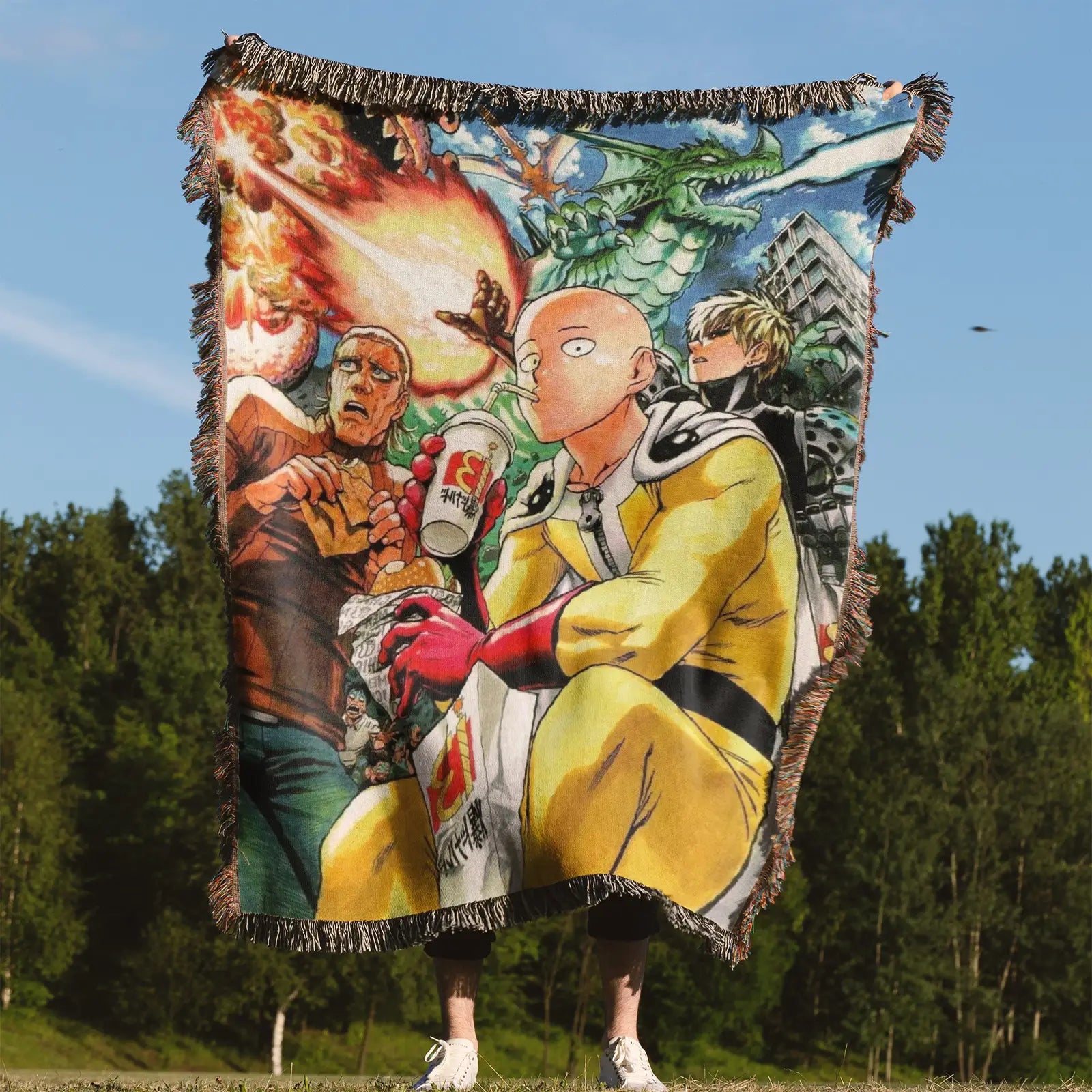 Tapisserie de couverture tissée une pièce – Cadeau de décoration de chambre d'anime de personnalité-Ⅰ