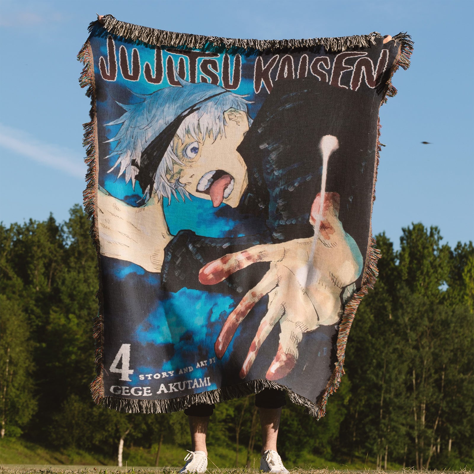 Couverture tissée Jujutsu Kaisen, tapisserie – personnalité, décoration de chambre d'anime, cadeau-Ⅲ