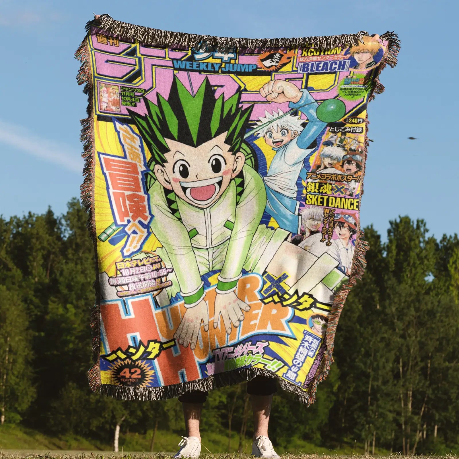 Hunter x Hunter Woven Throw Blanket Tapestry – Personality Anime Room Decor Gift-I