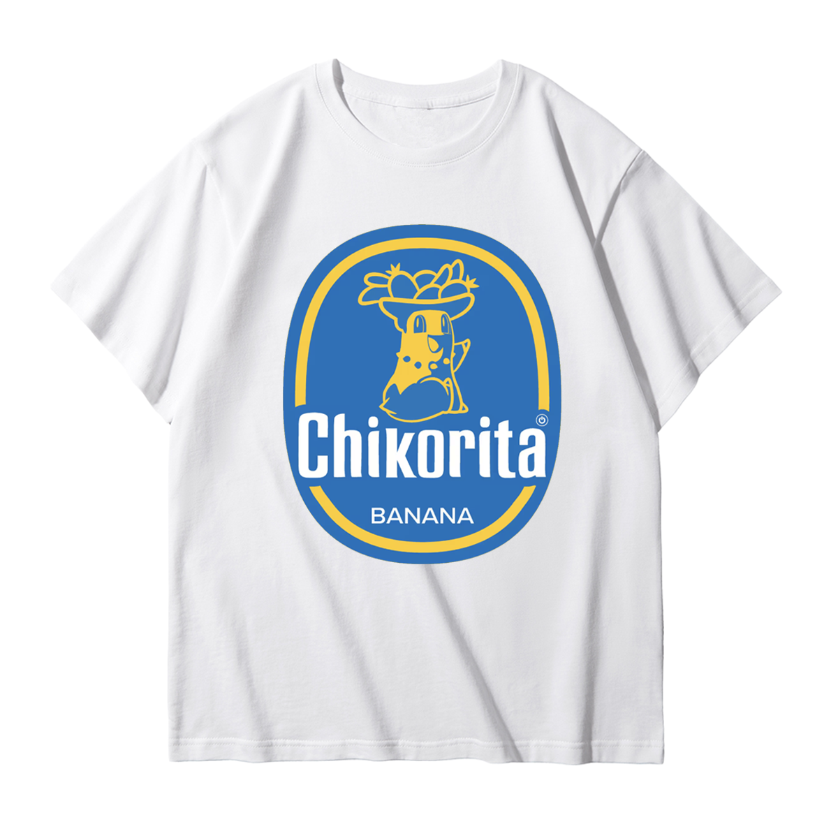 Chikorita Banana Vibes – T-Shirt,Crewneck,Hoodie for Pokémon Fans with a Sweet Twist,T34