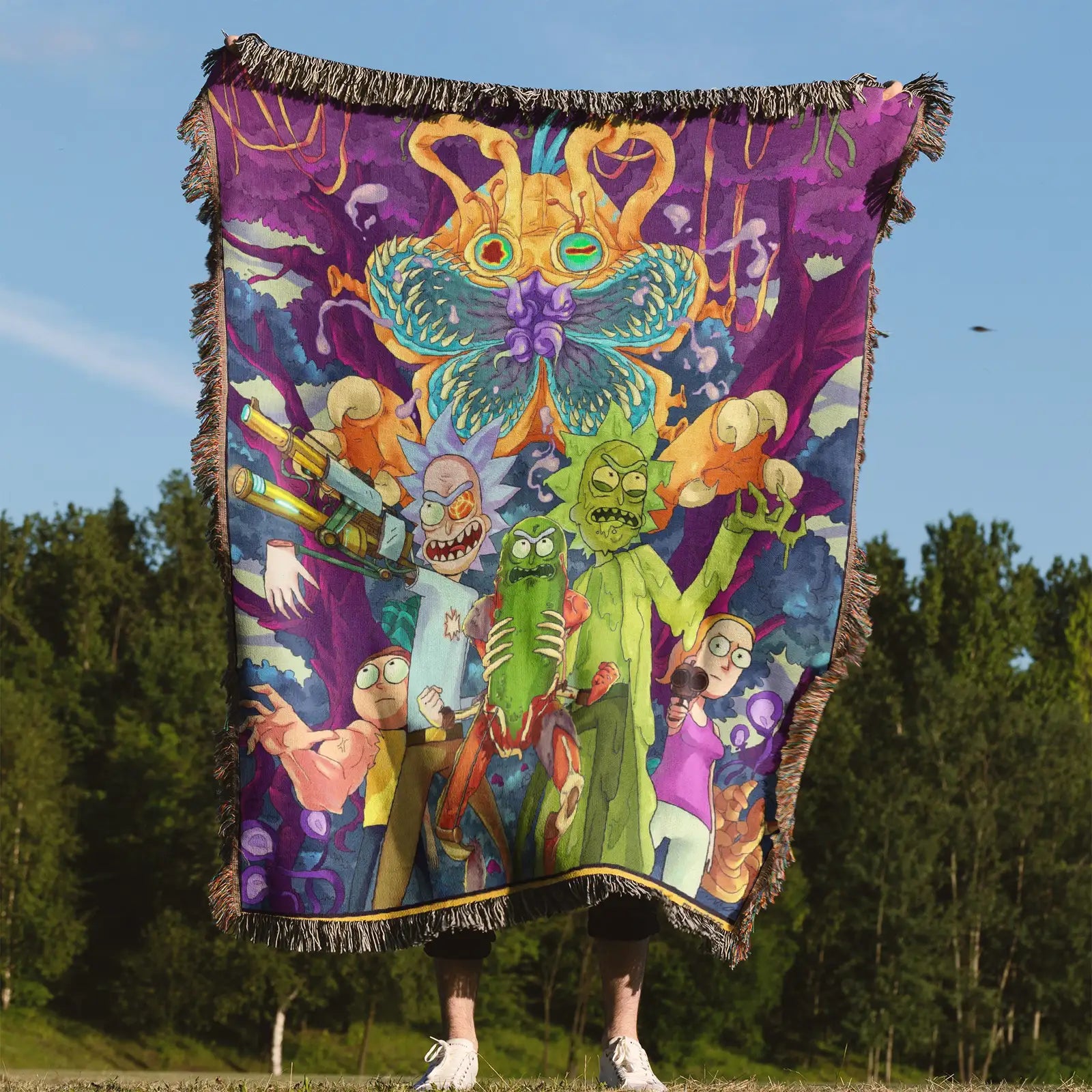 Tapisserie de couverture tissée une pièce – Cadeau de décoration de chambre d'anime de personnalité-Ⅰ