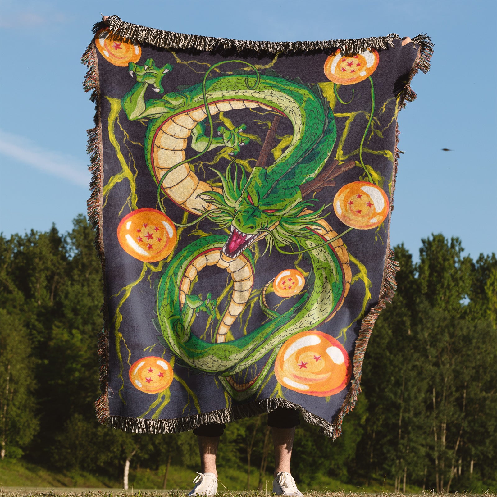 Dragon Ball Woven Throw Blanket Tapestry – Personality Anime Room Decor Gift-VIII