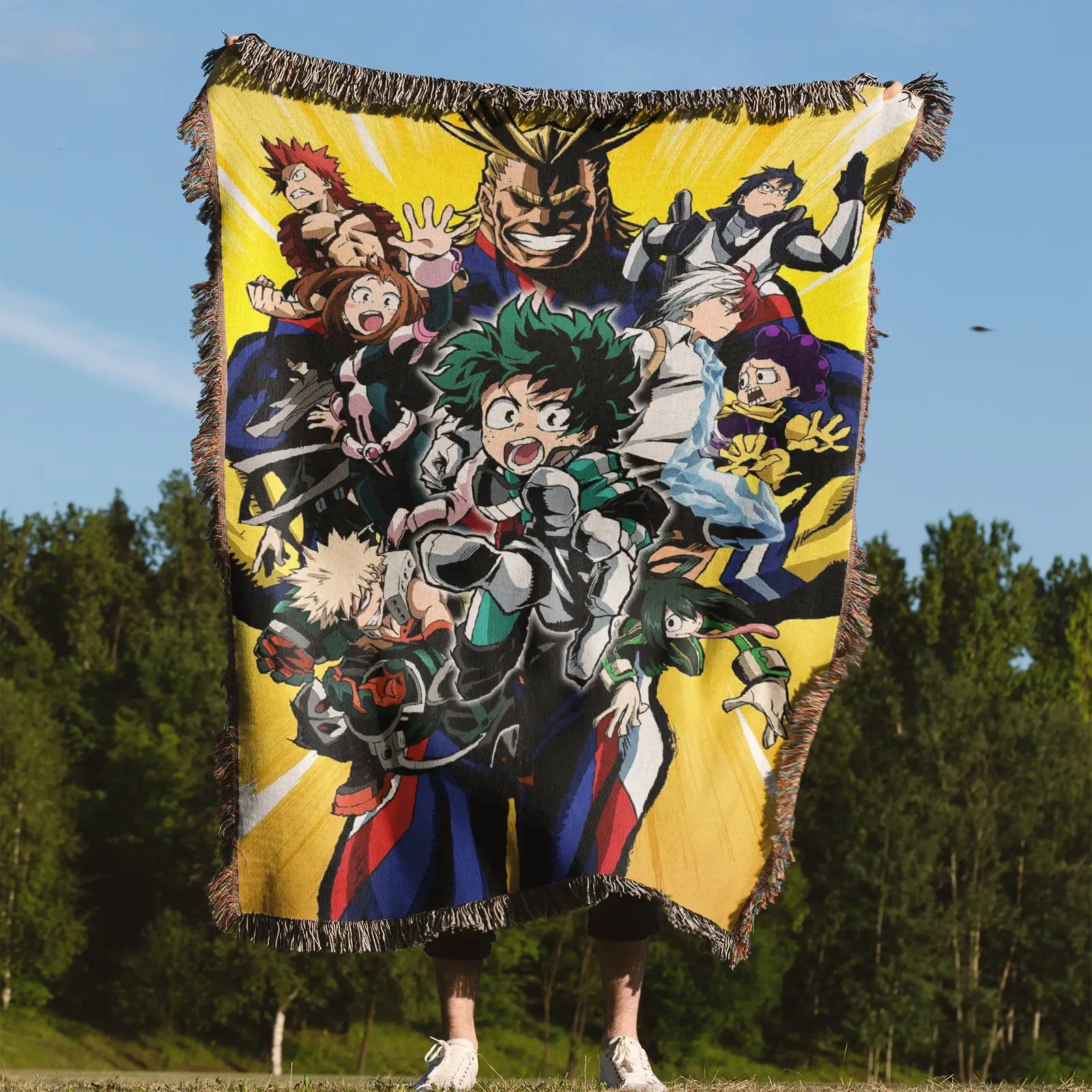 Tapisserie de couverture tissée une pièce – Cadeau de décoration de chambre d'anime de personnalité-Ⅰ