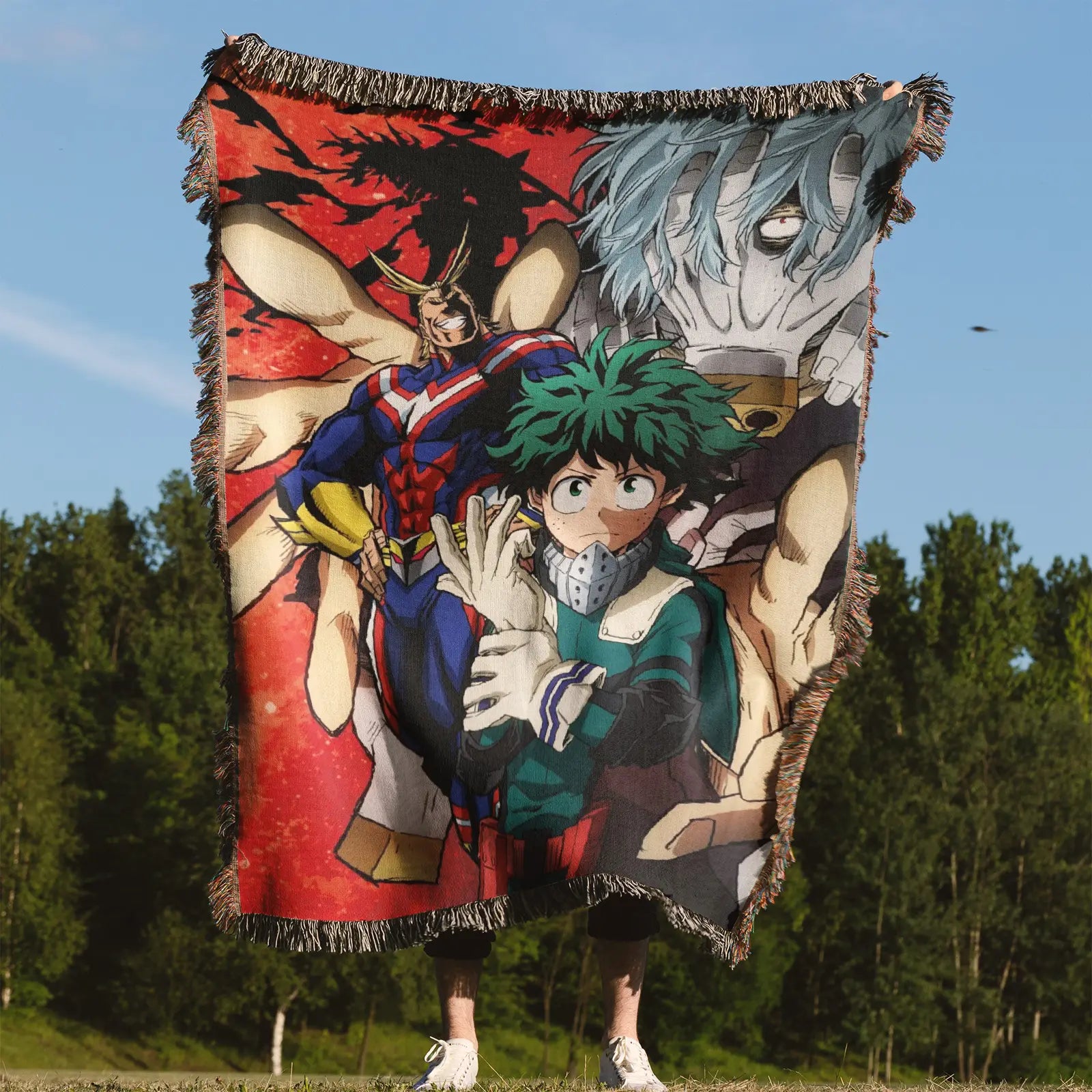 Tapisserie de couverture tissée une pièce – Cadeau de décoration de chambre d'anime de personnalité-Ⅰ