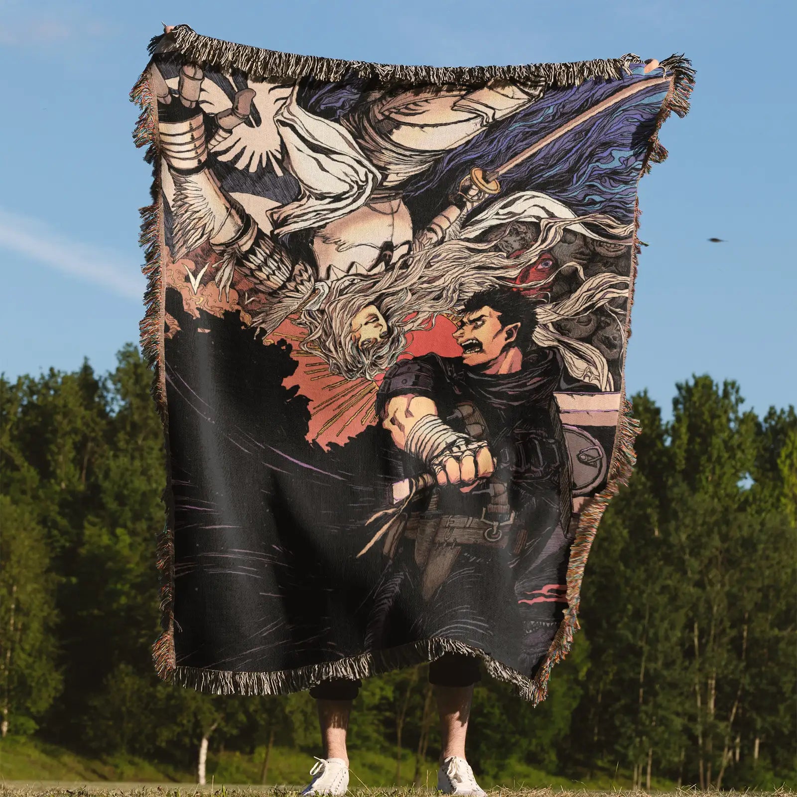 Tapisserie de couverture tissée une pièce – Cadeau de décoration de chambre d'anime de personnalité-Ⅰ