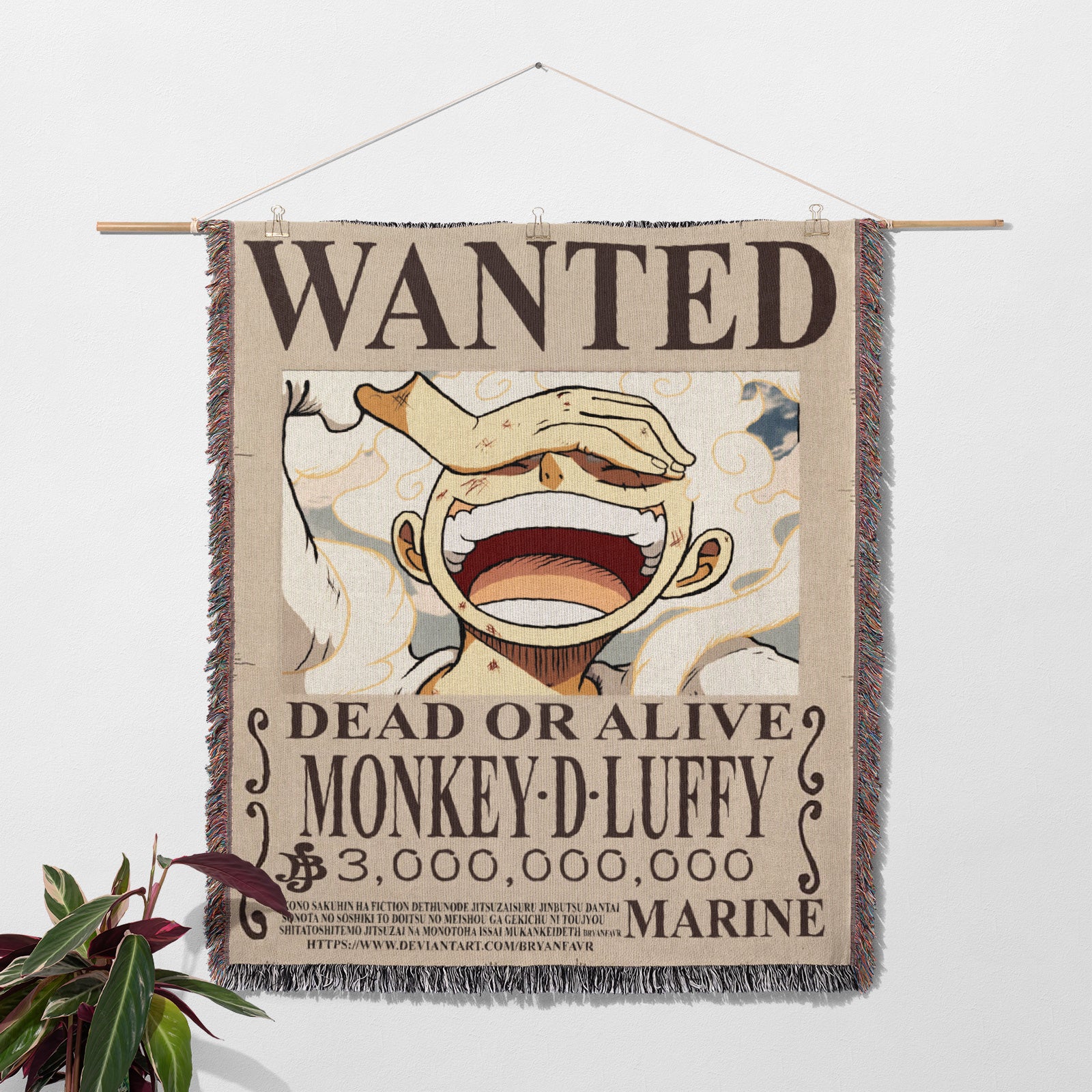 Tapisserie de couverture tissée une pièce – Personnalité Anime Room Decor Gift-VII