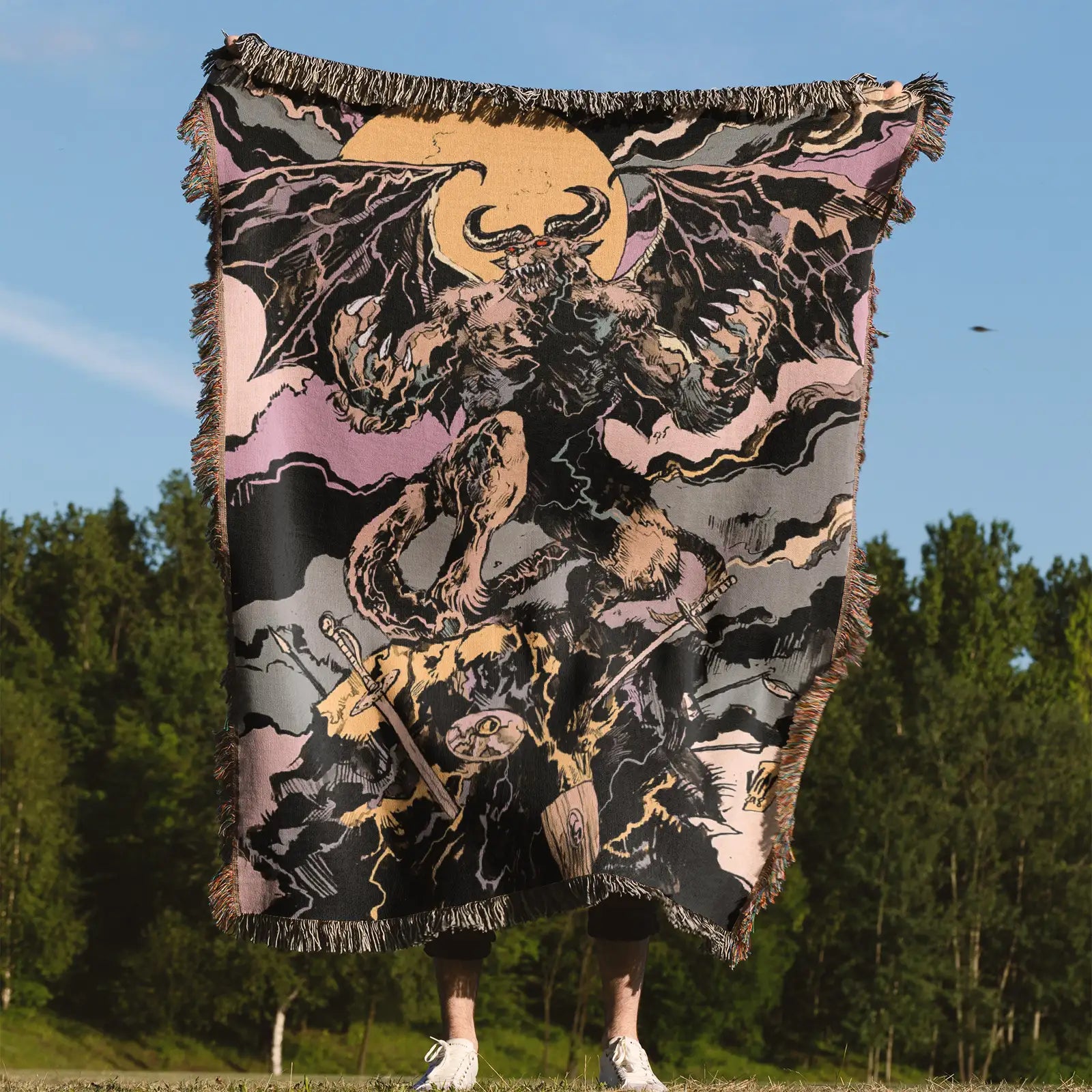 Tapisserie de couverture tissée une pièce – Cadeau de décoration de chambre d'anime de personnalité-Ⅰ