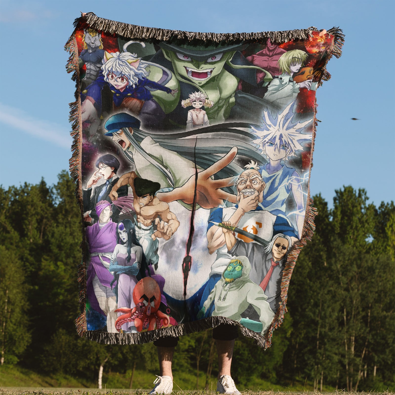 Hunter x Hunter Woven Throw Blanket Tapestry – Personality Anime Room Decor Gift-II