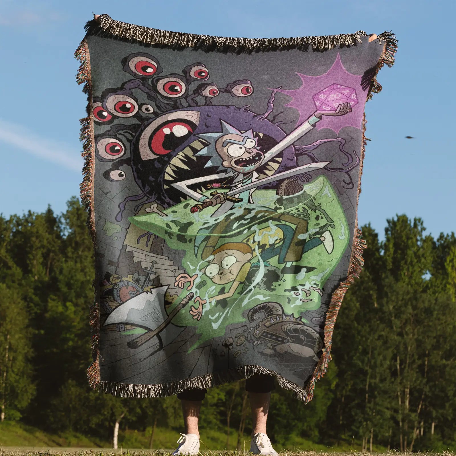 Tapisserie de couverture tissée une pièce – Cadeau de décoration de chambre d'anime de personnalité-Ⅰ