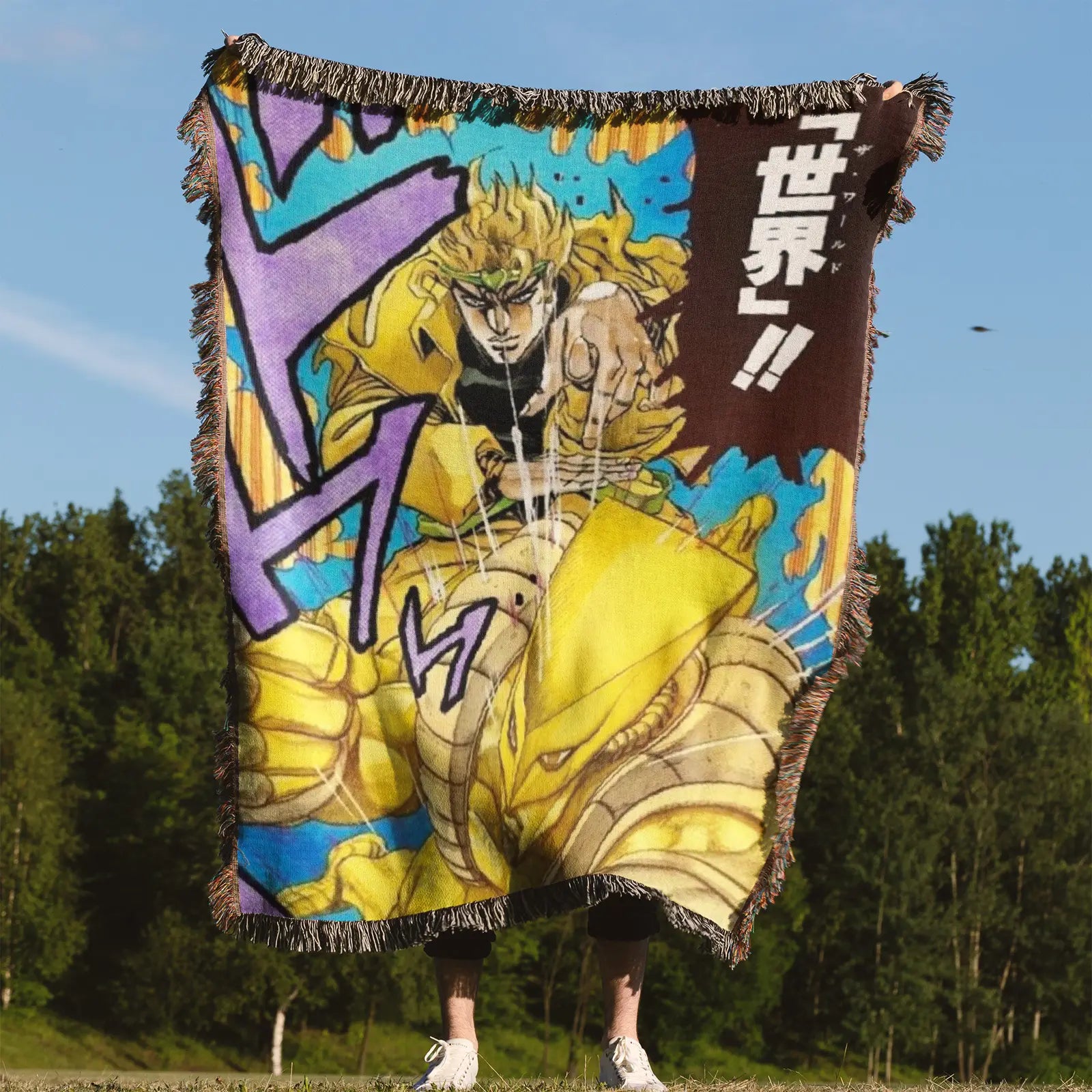 JoJo's Bizarre Adventure Woven Throw Blanket Tapestry – Personality Anime Room Decor Gift-IX